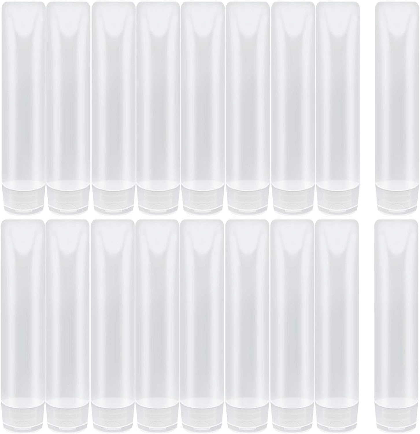 Nydotd 18 Pack Travel Size Plastic Squeeze Bottles for Liquids, 50Ml/1.7Oz TSA Approved Makeup Toiletry Cosmetic Containers, Leak-Proof with Flip Caps, Refillable image number 5