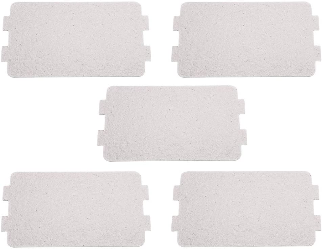 5 PCS Waveguide Cover, Universal Microwave Oven Mica Plate Sheet, Microwave Oven Repairing Replacement Part for Home Kitchen Office Restaurant Microwave Replacement Accessory image number 2