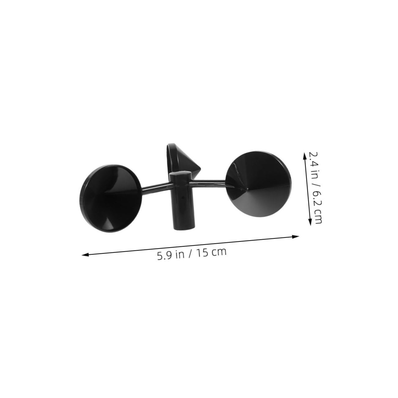 TIDTALEO 3Pcs Metal Wind Speed Anemometer Cups for Accurate Wind Measurement Quick Response Airflow Sensors for Meteorological Observation HVAC Systems and Outdoor Use