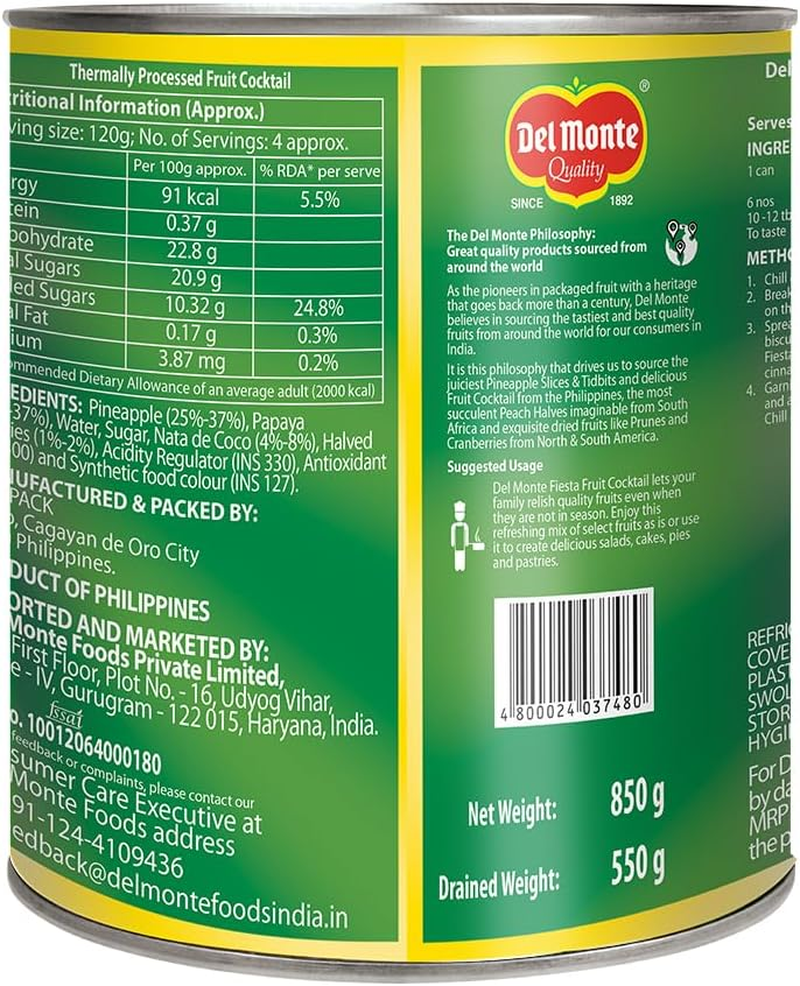 Del Monte Fruit Cocktail 836 G image number 4