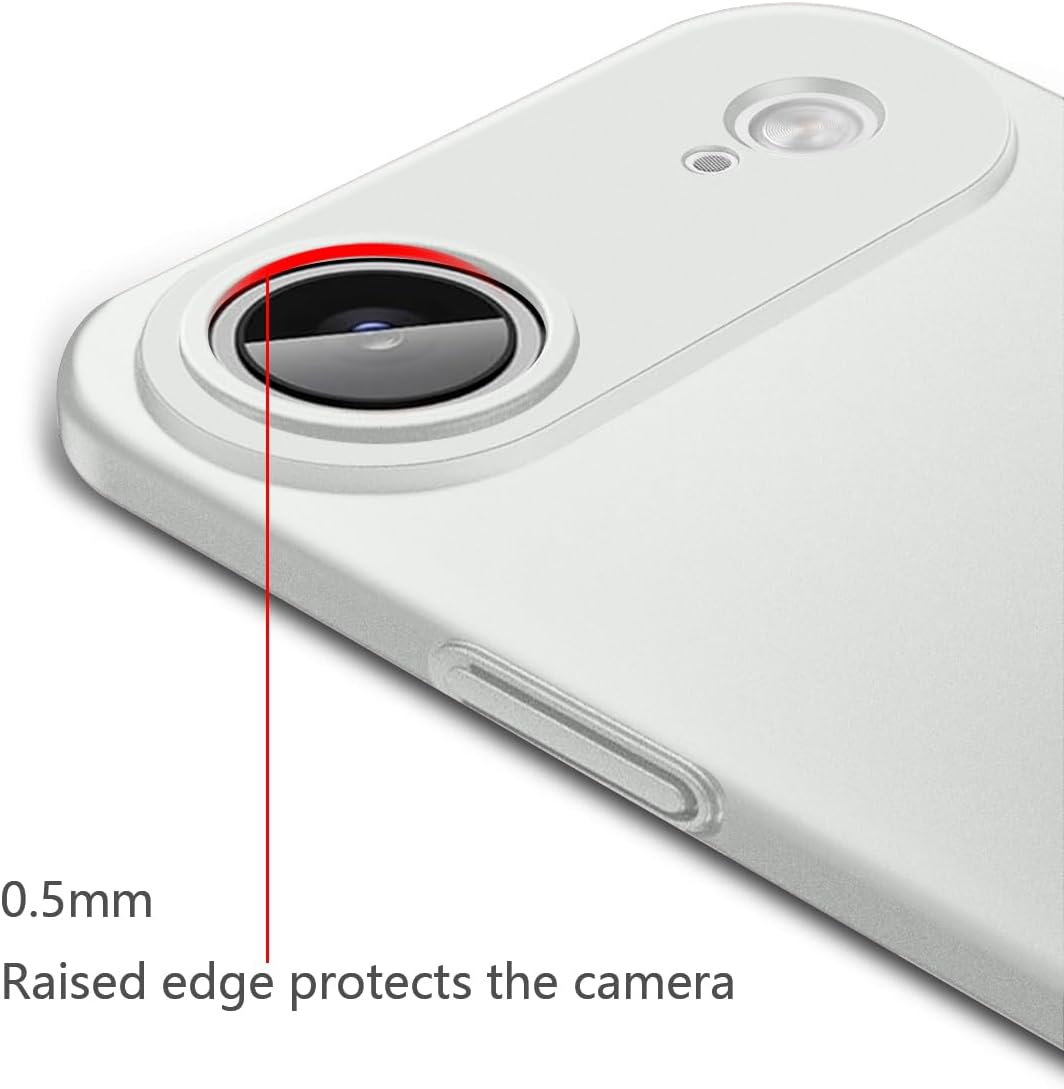 Bastmei for Iphone Air Case, Minimalist Phone Cases Extremely Light Ultra-Light Super Slim Thin Camera Protection Hard PC Cover for Iphone 17 Air 6.55" 2025 (Ash-Colored) image number 2