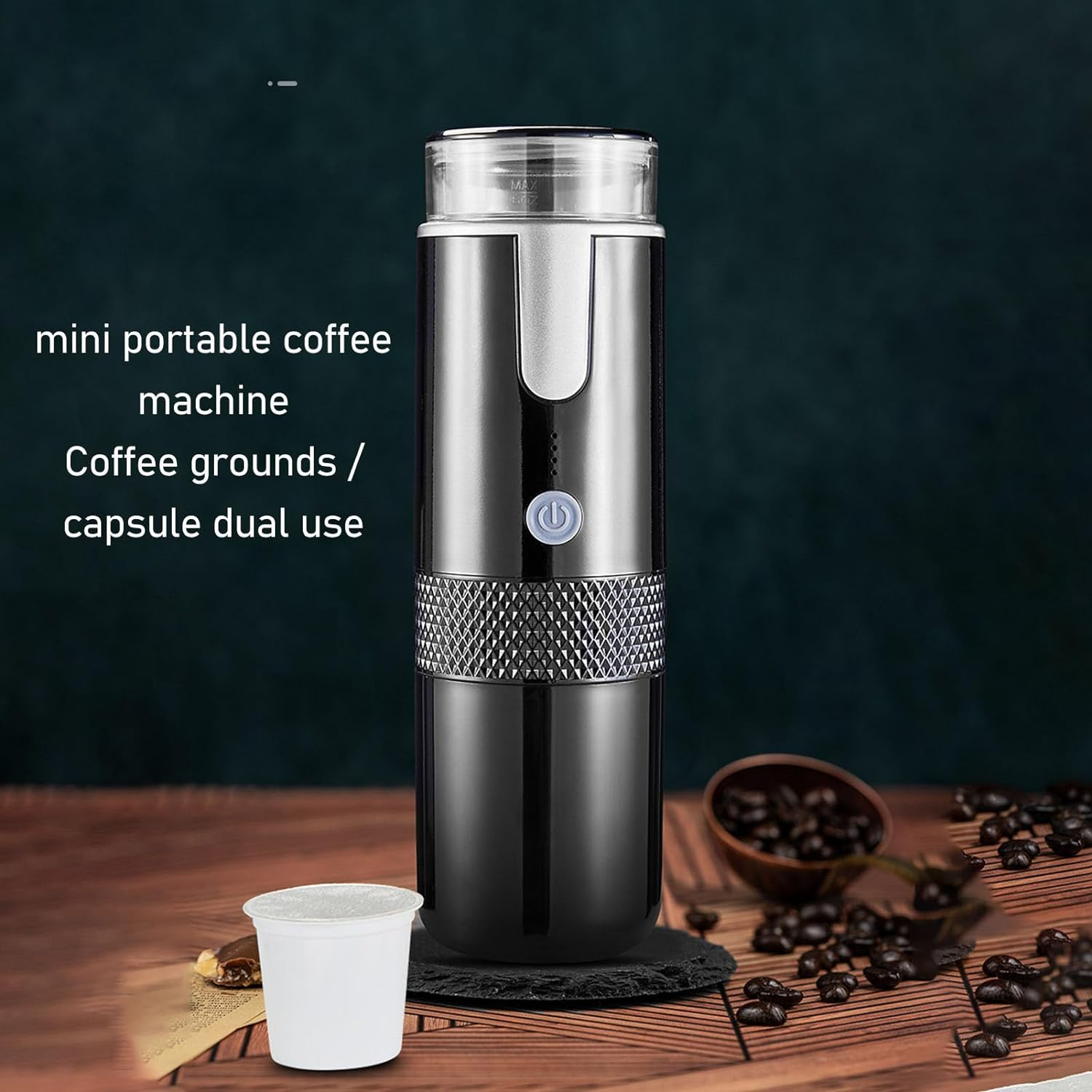 Portable Espresso Machine, Electric Mini Coffeemaker Machine, Compatible Coffee Capsules and Ground Coffee, Rechargeable Handheld Coffee Maker Machine for Car Travel Camping image number 5
