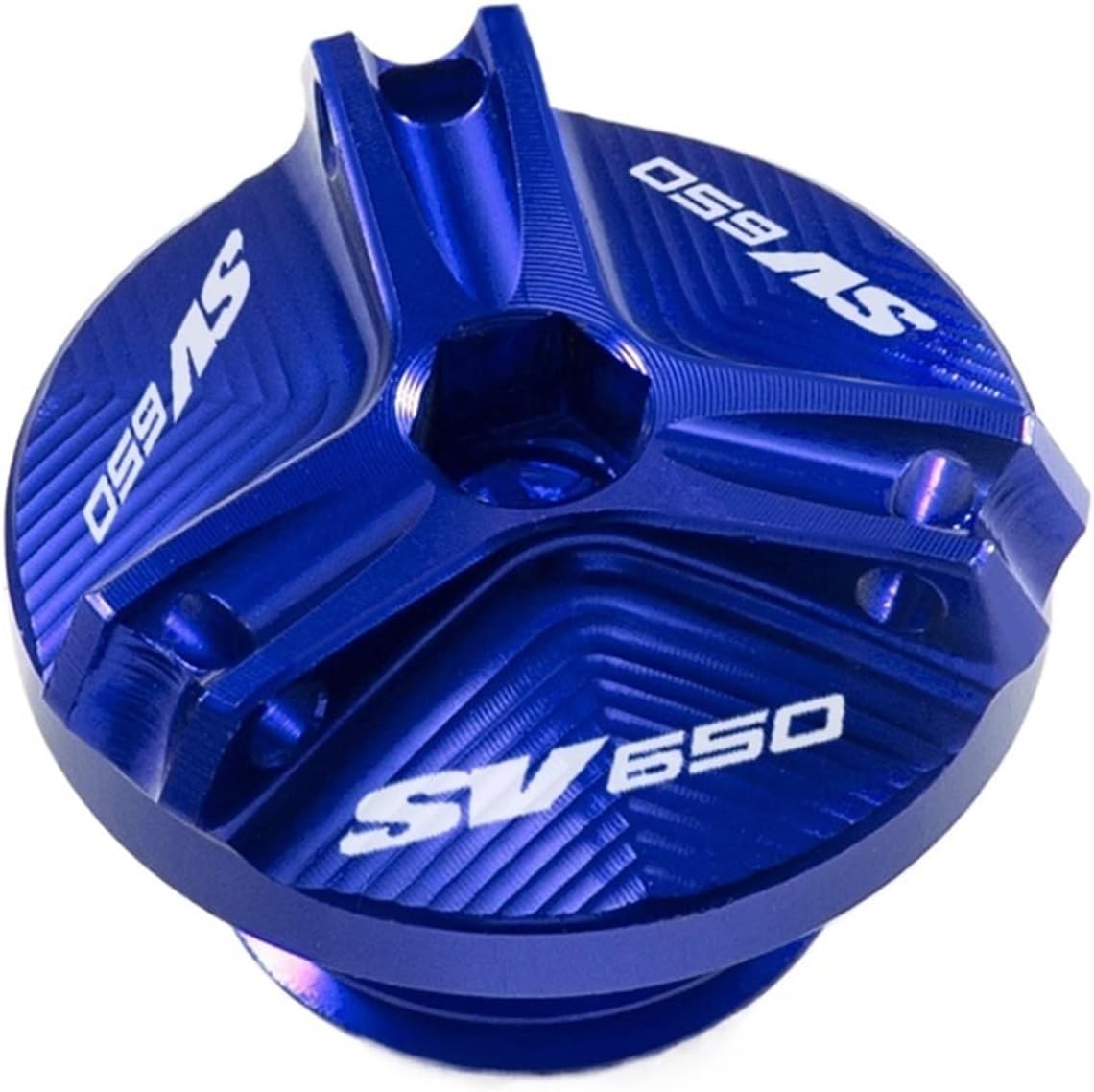 Jininshengxindianzi Compatible with Suzuki SV650 SV650X SV 650 X/S/A Motorcycle CNC Aluminum Alloy Engine Oil Cap Bolt Fuel Cap Protection Accessories (Color : SV650 Titanium)