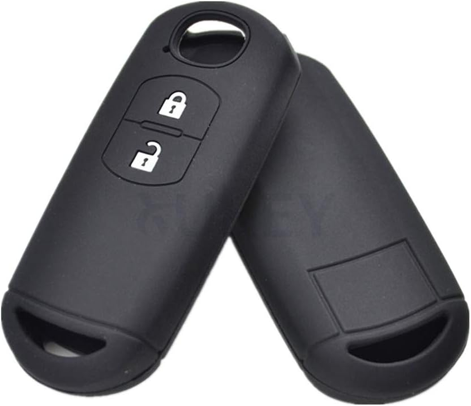 Silicone Car Key Cover Case for Mazda 2 3 5 6 CX-3 CX-5 CX-7 CX-9 Speed Miata MX5 Remote Fob 2 3 4 Buttons (2 Buttons) image number 2