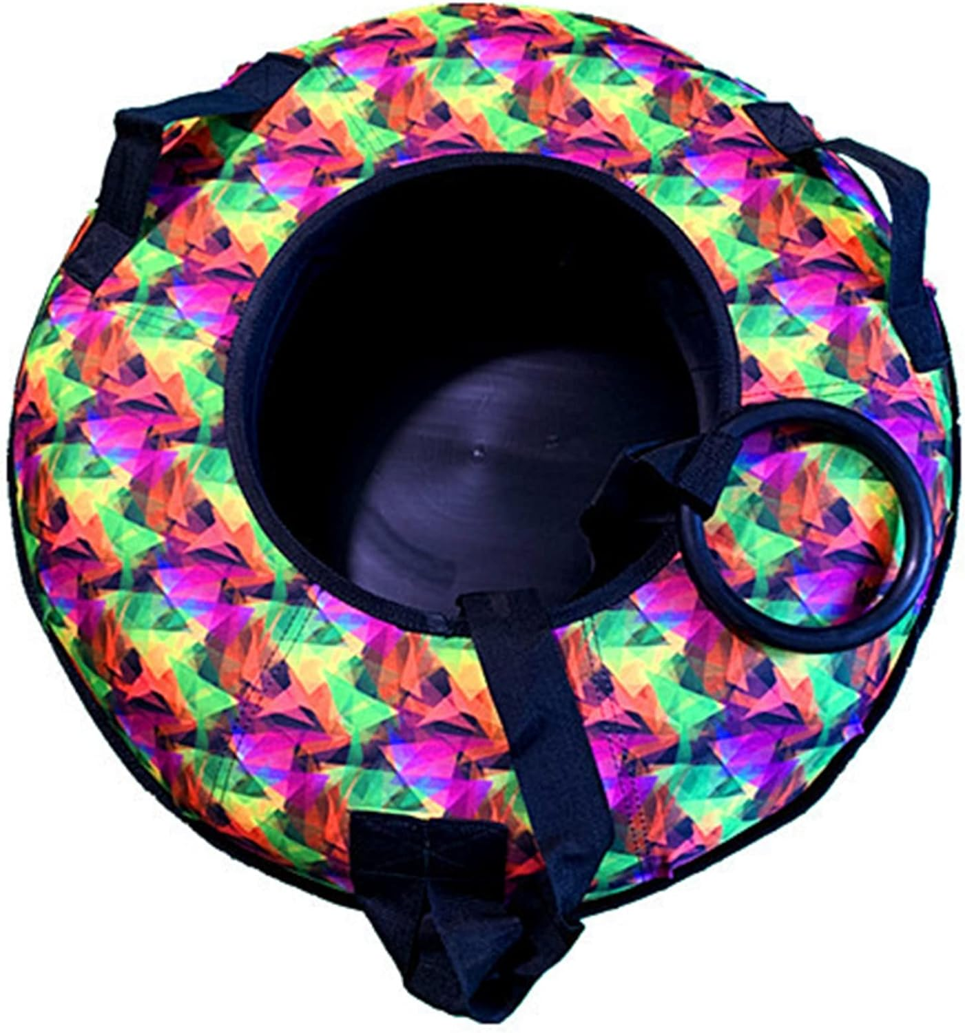 Snow Tubes for Sledding Heavy Duty Towable Snow Tube Sled with a Hard Plastic Bottom Towable High Speed Snow Sled for Children Adults (Color : G)