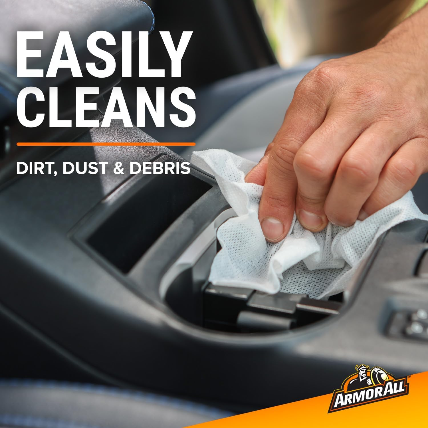 Armor All, 20 Matt Protectant Wipes, Citrus Scent, Suitable for Plastic and Vinyl, Restores Your Surfaces Appearance and Keeps Them Protected, Ideal for Car Detailing, Made in the UK