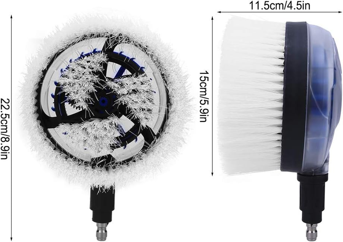 Wash Brush, Energy Saving Water Technology, PP Brush Hair, for High Pressure Washer Vehicles and Boats with Quick Disconnect Connector Painted Surfaces Flat Surfaces image number 6