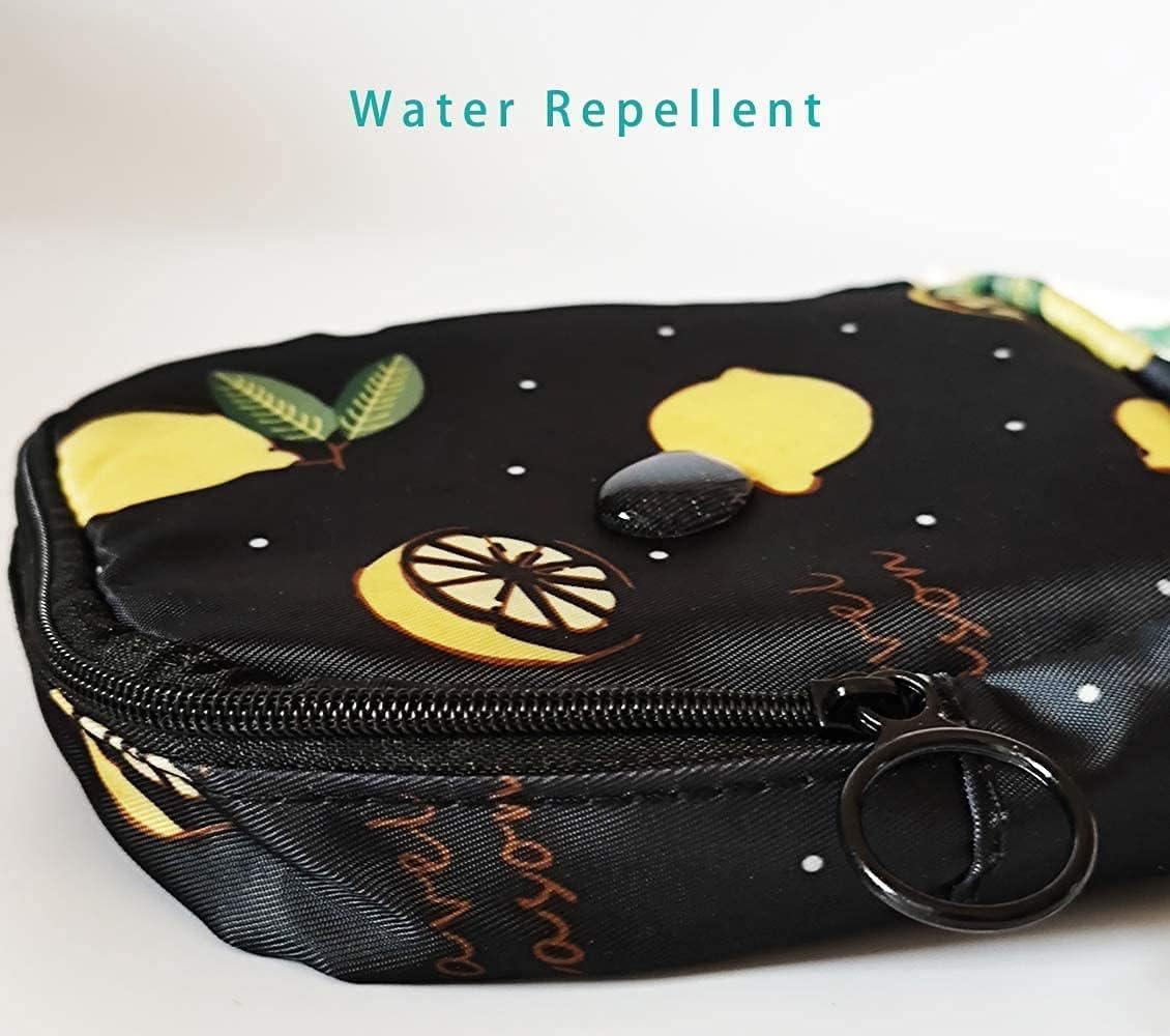 Sanitary Napkin Storage Bag, Tampon Holder for Purse, Menstrual Pouch for Girls, Pads Holder Bag for Women Period, Compact Nylon Menstruation First Period Bag -2 Pack image number 1