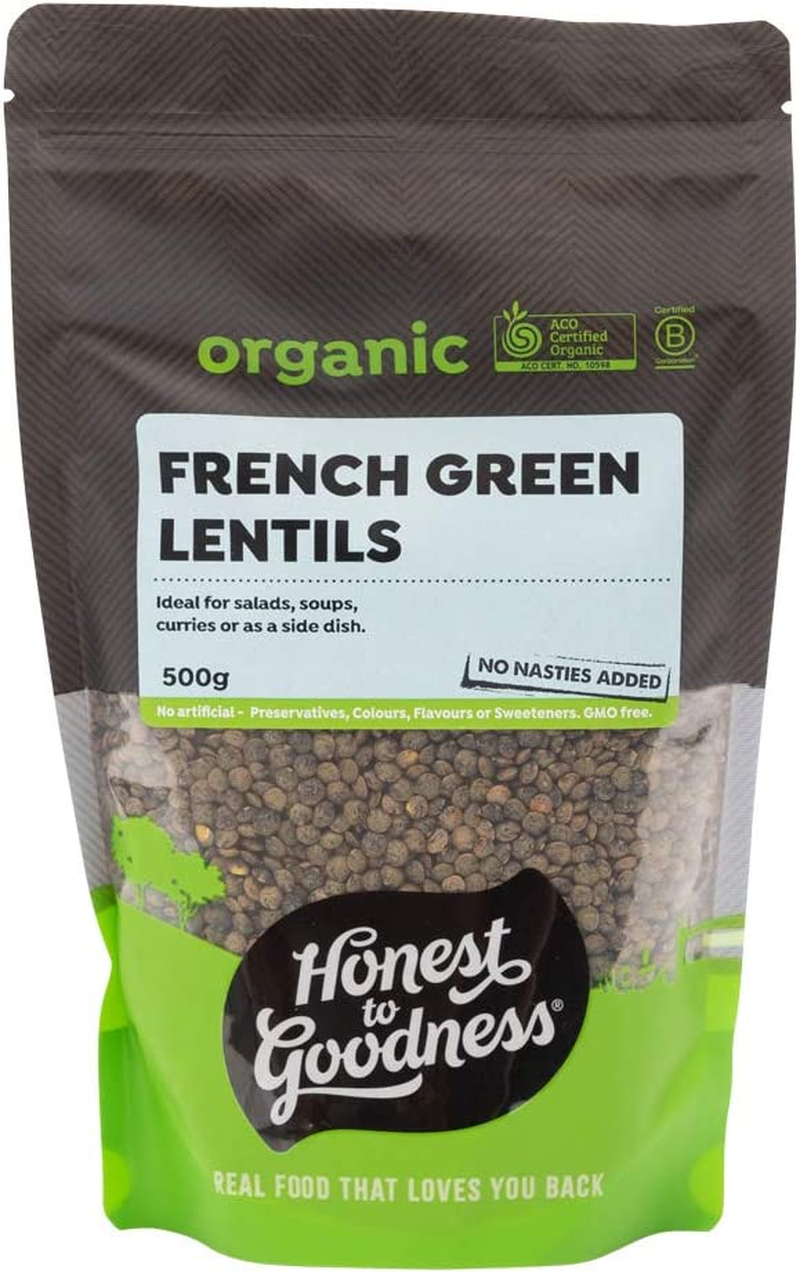 Honest to Goodness French Style Whole Green Lentils 500 G image number 4