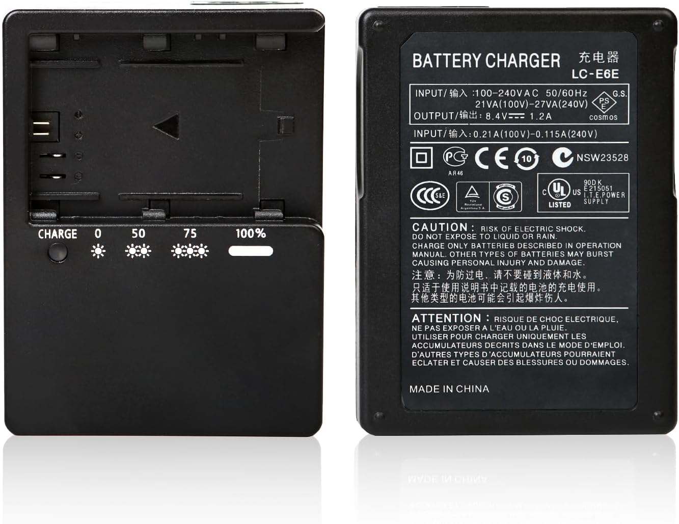 Replacement LP-E6 Battery Charger, LP E6N Charger Compatible with Canon EOS 90D 80D 70D 5D Mark II III IV 5DS 5DS R 6D 60D 6D Mark II 7D 7D II image number 2