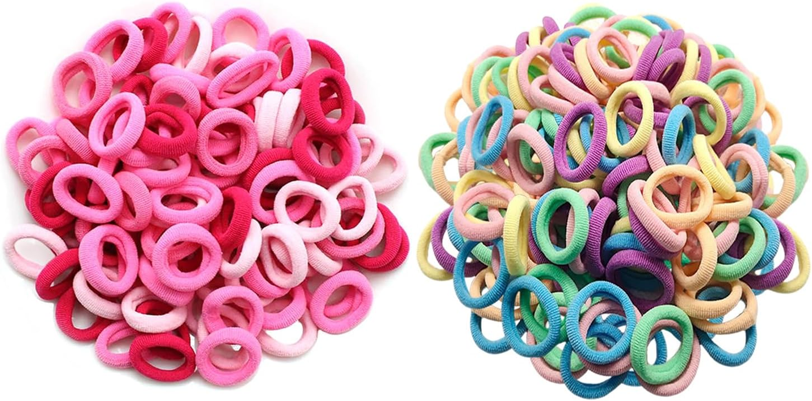 Pack of 200 Colourful Hair Bobbles Elastic Hair Bobbles Girls Hair Ties Mini Hair Bobbles Hair Styling Tools image number 5