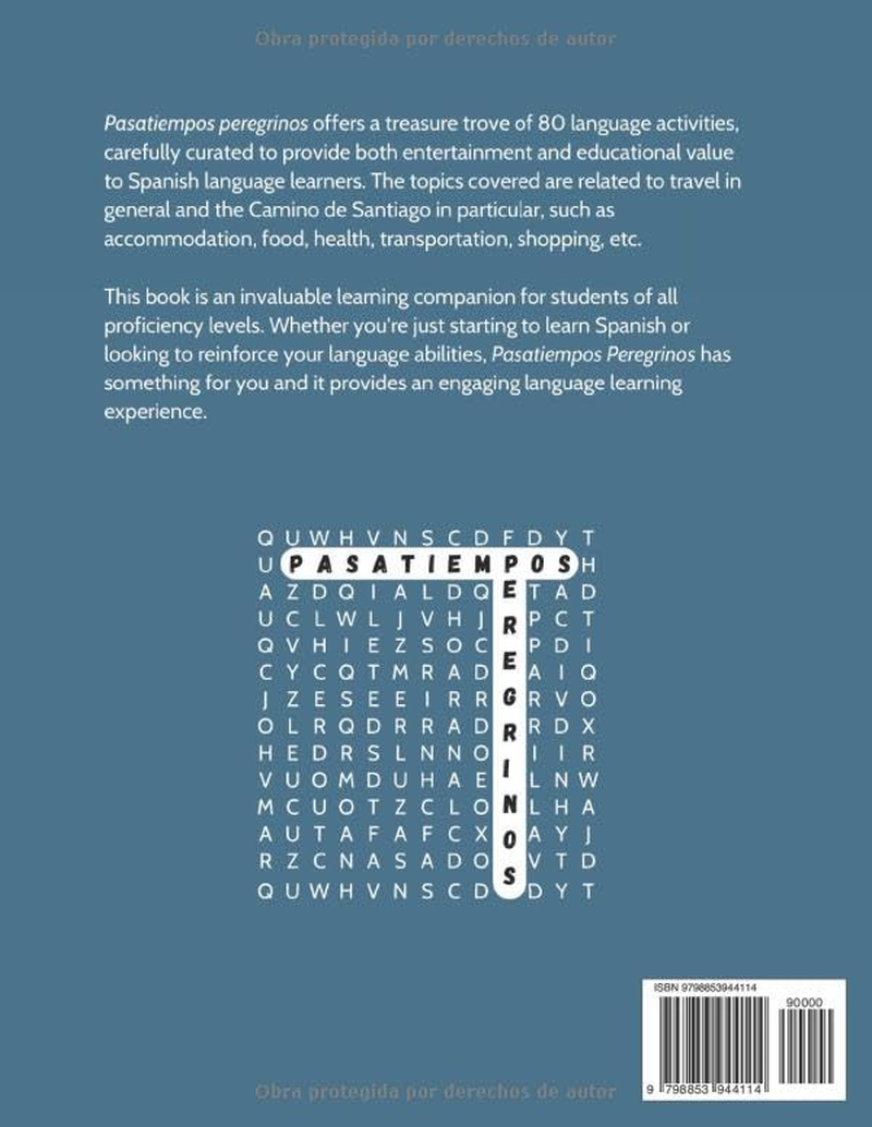 Pasatiempos Peregrinos: Sopas De Letras, Crucigramas Y Otras Actividades Para Practicar Espa&ntilde;ol / Activity Book to Improve Your Spanish image number 1