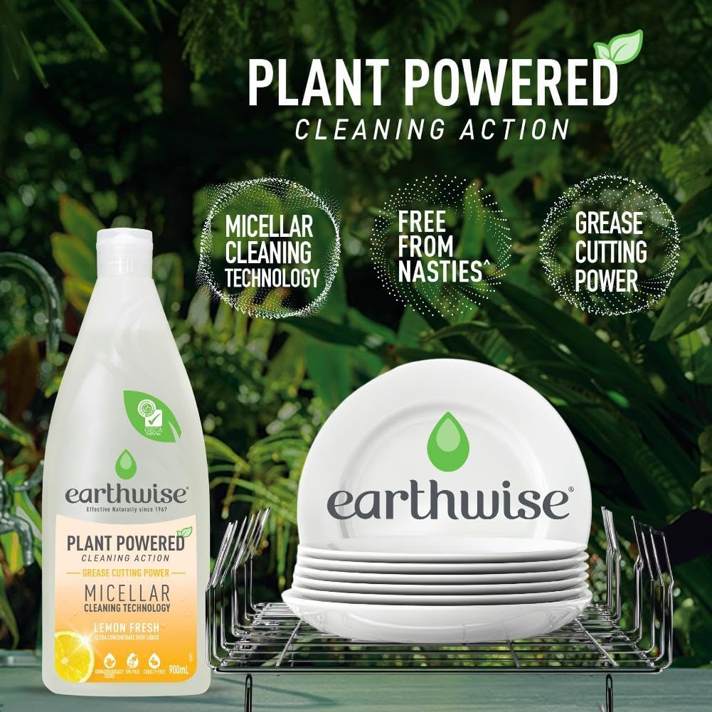 Earthwise Plant Powered Lemon Fresh Dishwashing Liquid 900 Ml image number 1