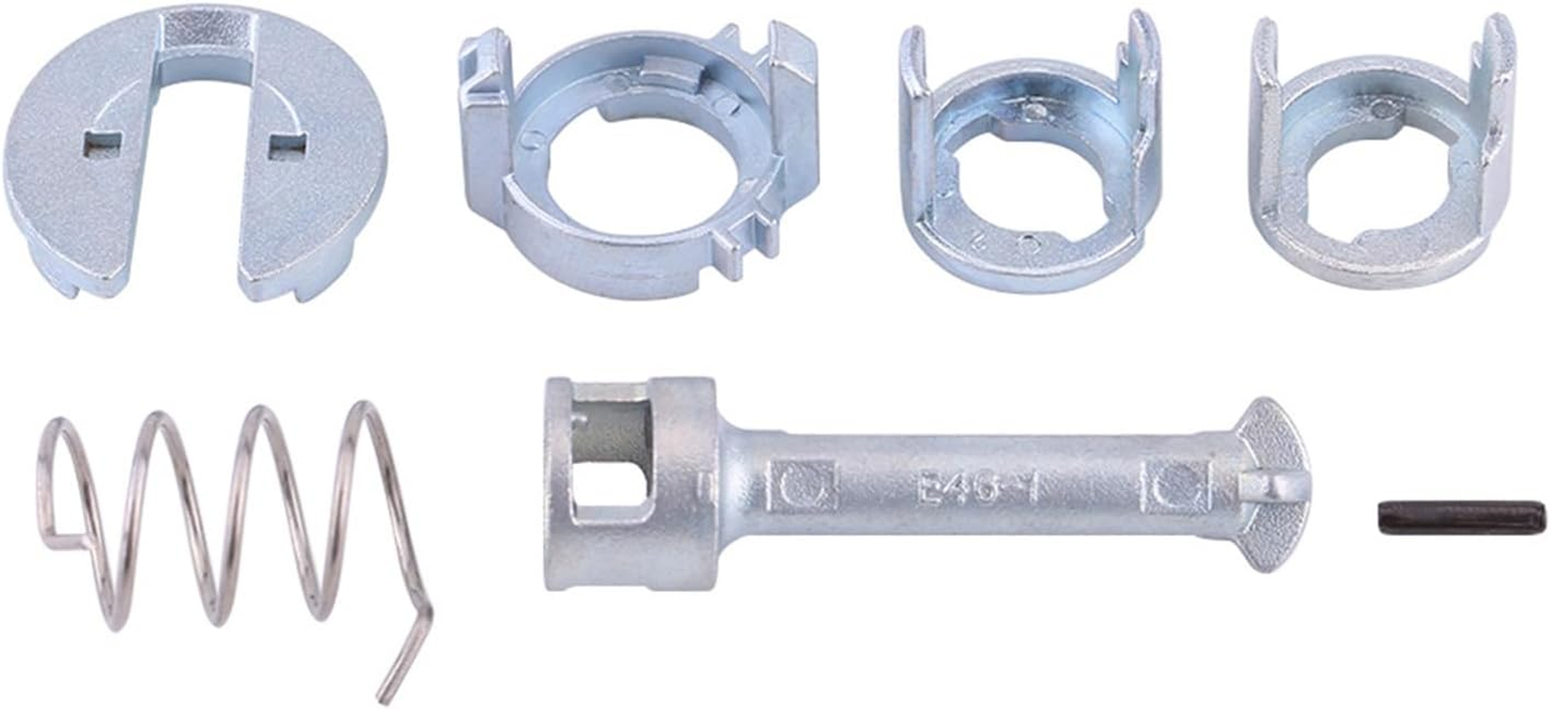 Akozon Front Left/Right Door Lock Cylinder Repair Kit - for E46 3 Series 1998-2005