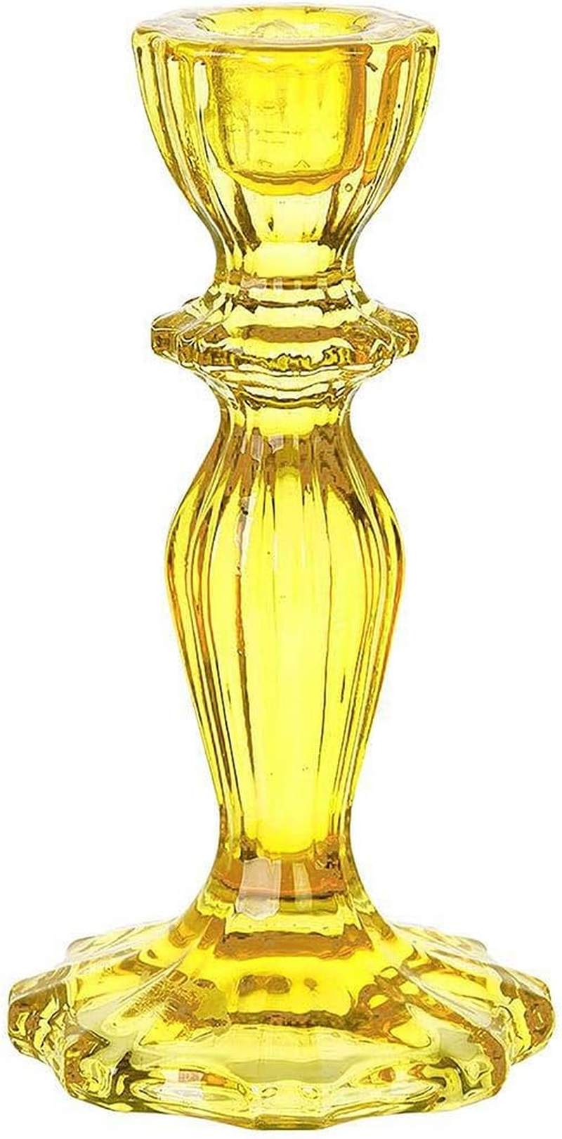 Talking Tables, Navy Glass Candlestick Holder | Taper Candle Stand for Indoor or Outdoor, Elegant Christmas Table Decorations or Home D&eacute;cor, Dinner Party, Birthday, Wedding image number 3