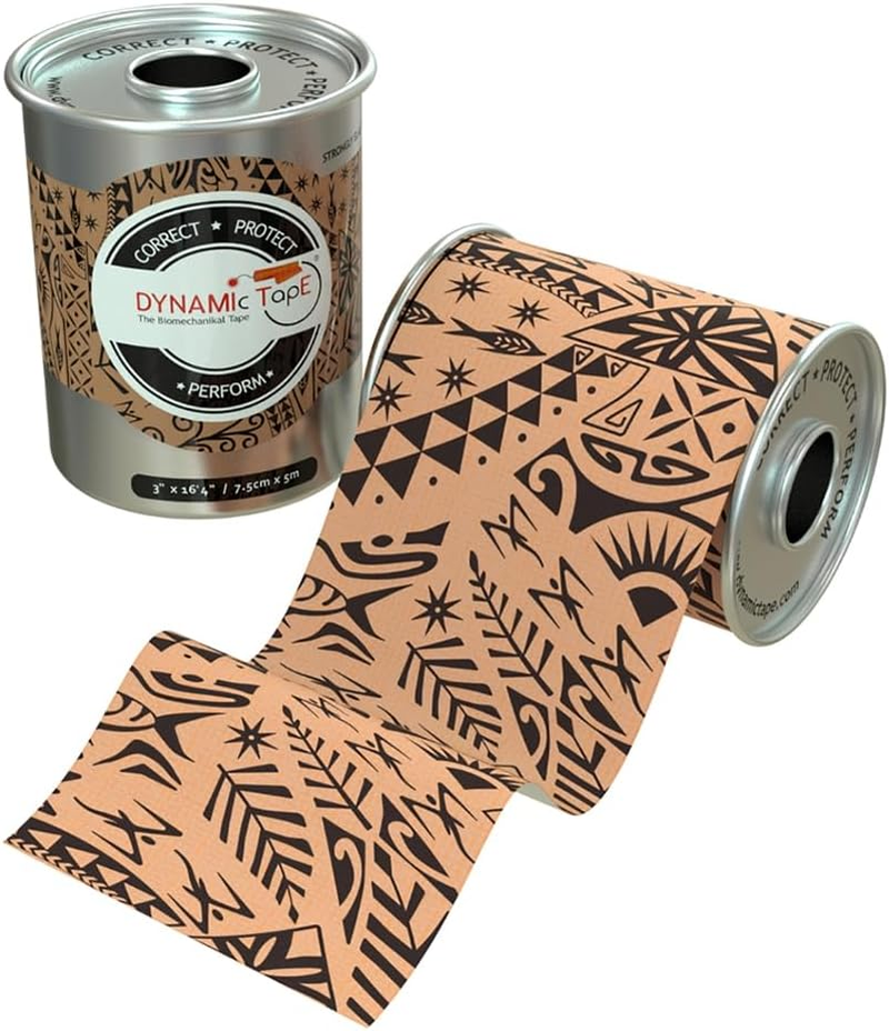 Dynamic Tape | Biomechanical Adhesive Tape | for Sports & Physio | Knee, Ankle, Elbow, Leg, Muscle Support | Black 7.5 Centimetres X 5 Metres Roll image number 6