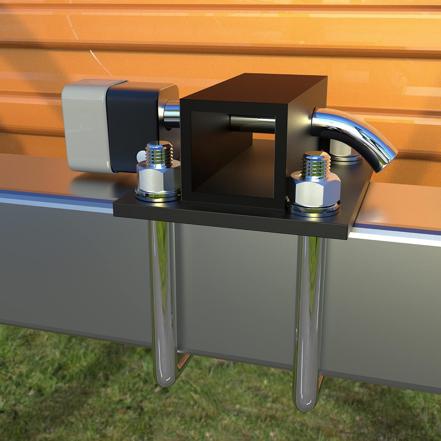 Oxgord Hitch Pin Lock Receiver Swivel Head with Adaptor Class 2 and Class 3 image number 3