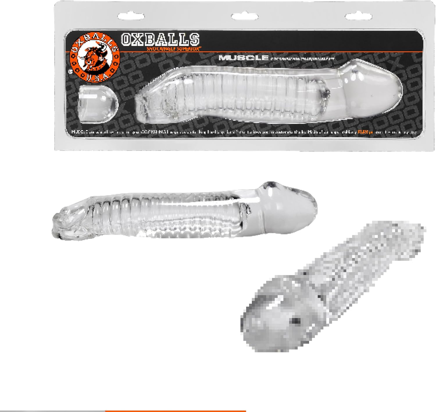 Oxballs Muscle Cocksheath, Clear, 308 Gram image number 4