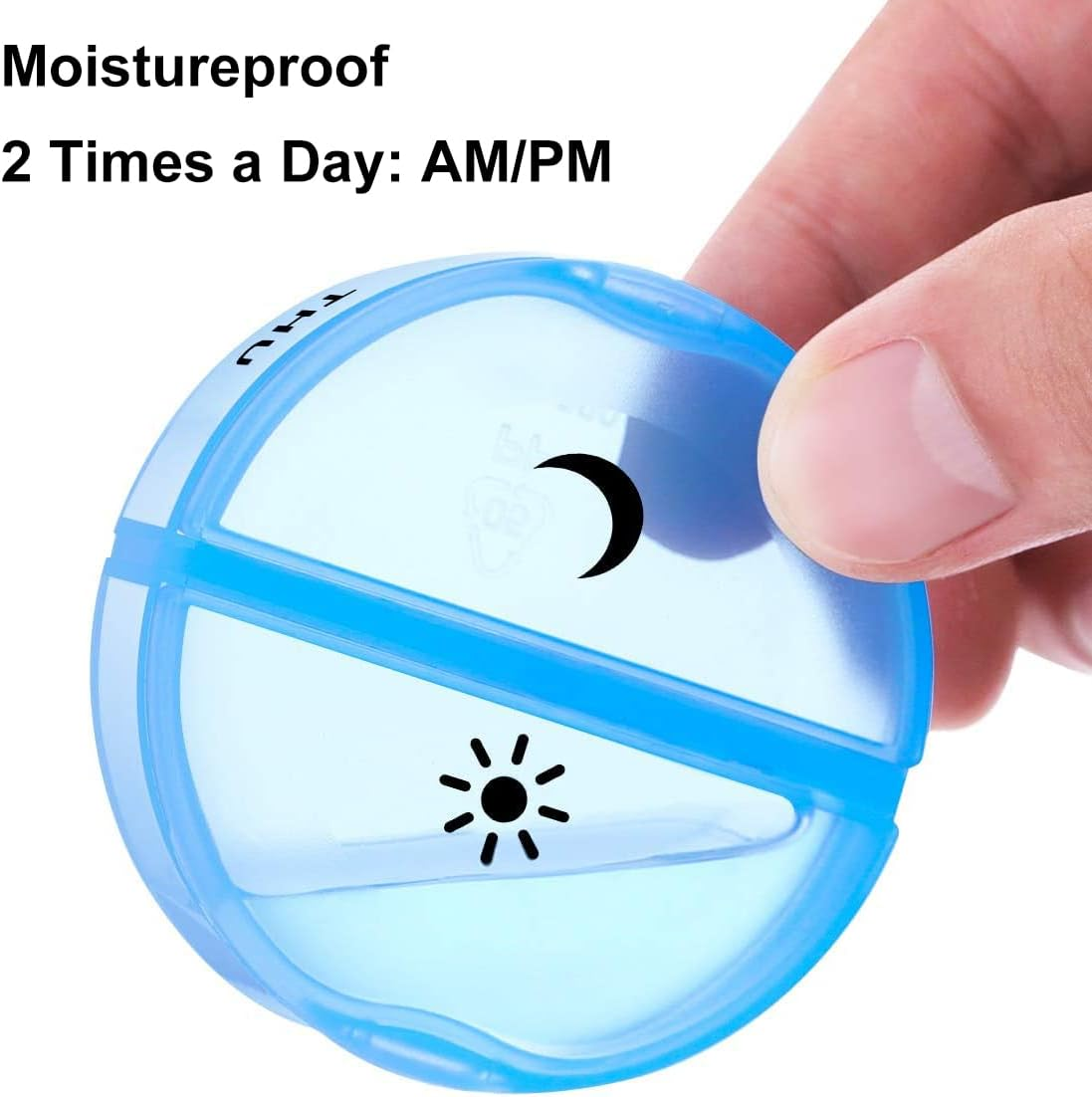 Pill Organizer 7 Day 2 Times a Day, Daily Pill Container Weekly BPA Free Pill Case for Pills, Vitamin, Fish Oils, Supplements, Medicine Holder image number 5