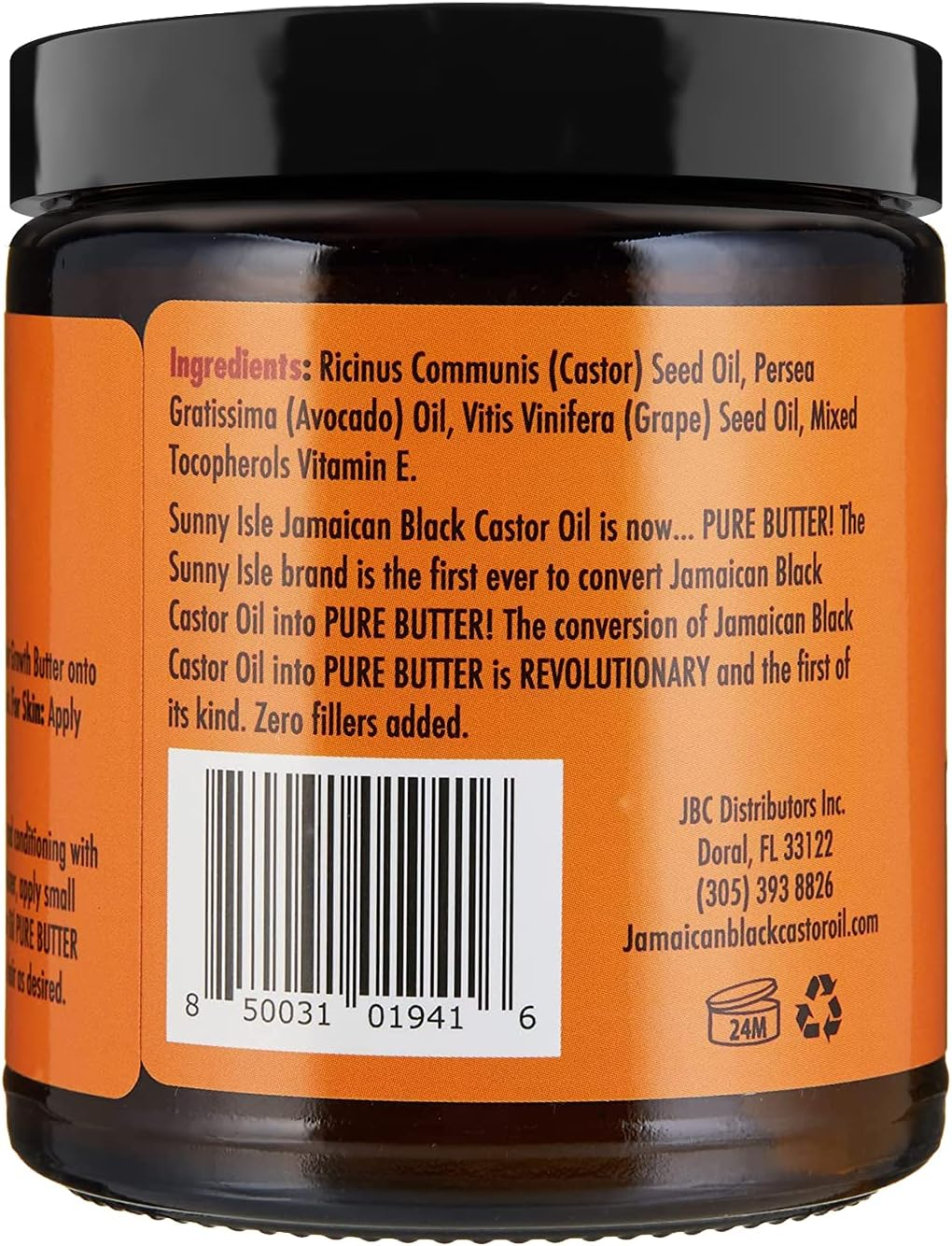 Sunny Isle Jamaican Black Castor Oil Root Repair Growth Butter 8Oz | Restores & Revitalizes ALL Damaged Hair Types | Nutrient-Rich, Stimulates Hair Growth | Fights Dry, Itchy, Flaky Scalp image number 4