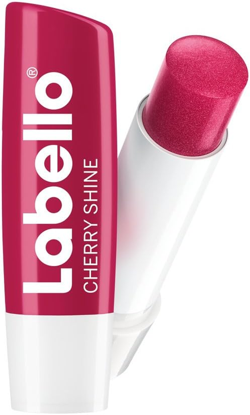 Labello Cherry Shine Lip Balm with Colour for Dry Lips Pack of 2 X 4.8 G image number 2