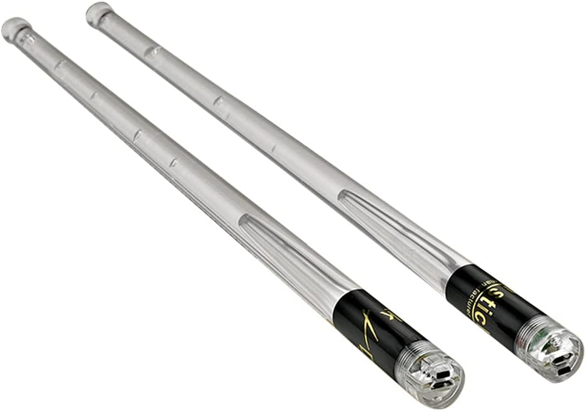 Drumstick, LED Light up Drumsticks Jazz Drum Sticks 15 Gradient Colorful Lights USB Charging with On/Off Switch Drumstick Drum Set Accessories image number 6