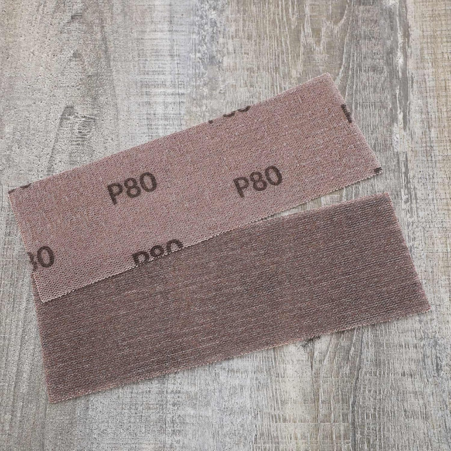 SG Store 25Pcs Mesh Sanding Sheets 70X198Mm Mesh Hook and Loop Sanding Pads Silicon Carbide 80 120 180 240 400 Grit for Orbital Sander Hand Sanding Polishing image number 4