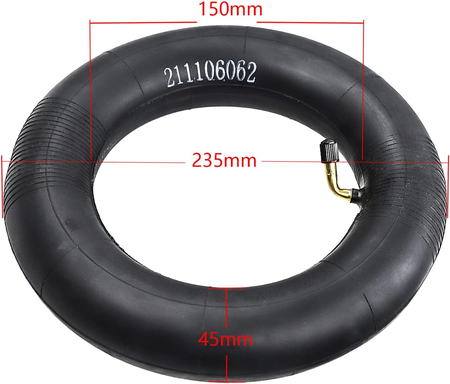 REFENG 10X2.5/2.75 Inner Tube Tire 45&deg; 10 Inch Electric Scooter Thicken Inner Tire Replacement image number 1