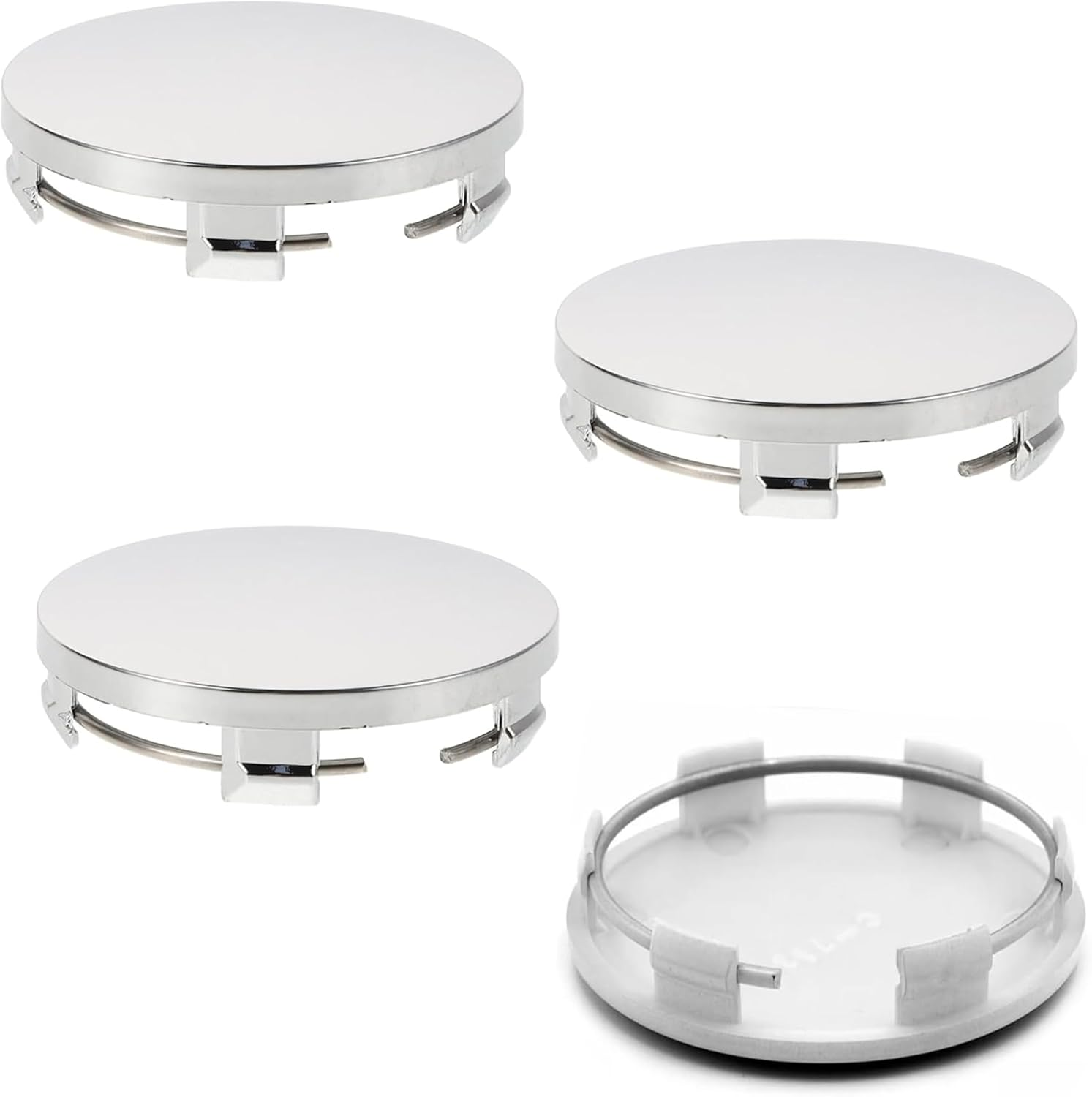 Fokmuaex 4PCS Wheel Center Caps - Premium Car Hub Cap Covers Set for Alloy Wheel Modification & Decoration, Universal Fit Replacement Accessories image number 4