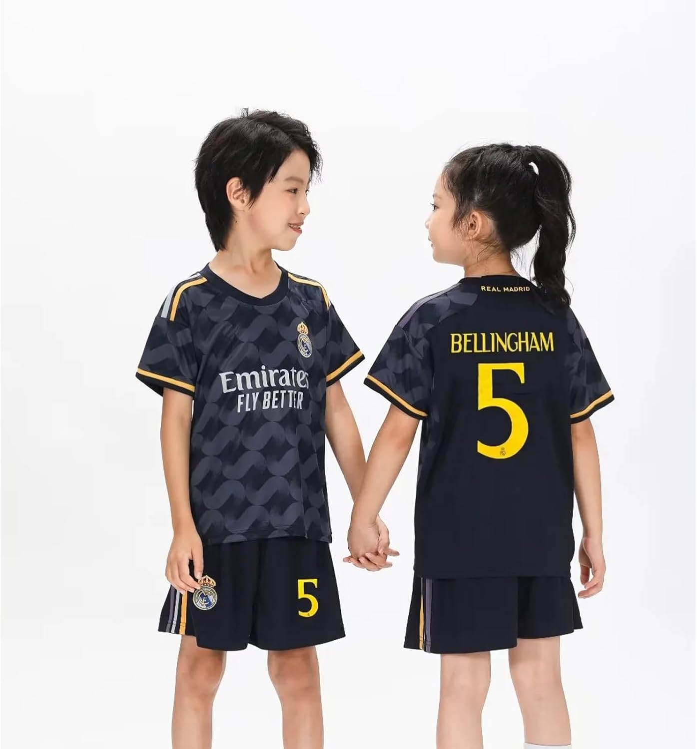 R.Madrid Football Jersey Kids,23/24 New Season Football Training Jersey, Football Shirts Shorts and Socks Set for Kids, Best Gifts for Children image number 5