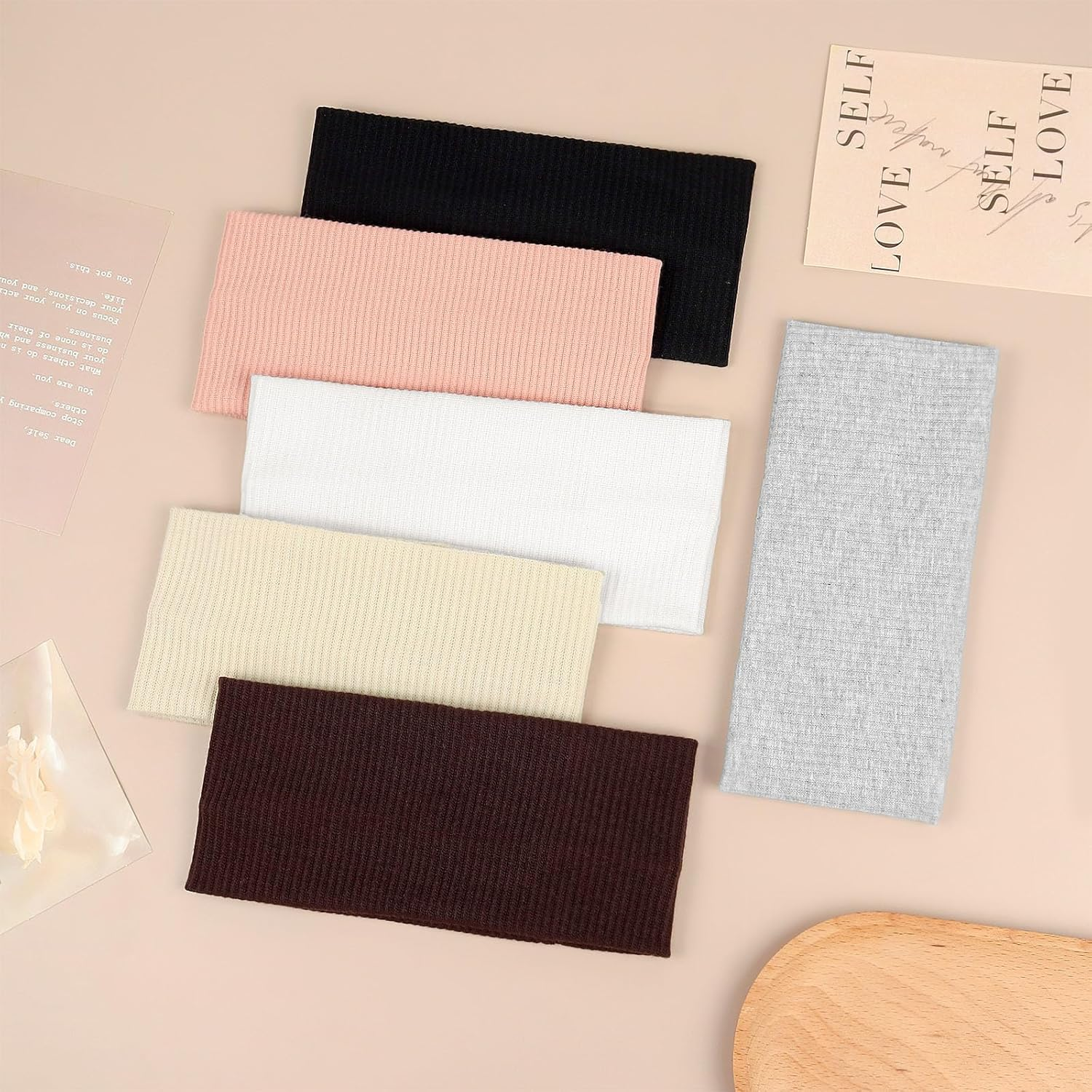 Blooms Women'S Hair Band, Pack of 6, Elastic Headband, Women'S Non-Slip Hair Bands, Fashion Hair Accessories, Sports, Yoga, Exercise, Fitness Headband image number 4