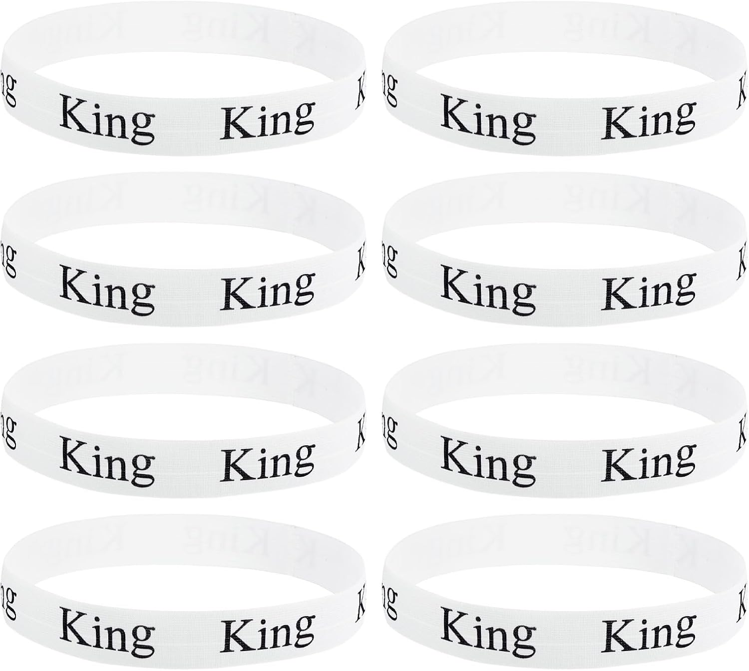 Uxcell 8 Pcs Bed Sheet Organizer Bands,325X38Mm Storage Bands Labels Elastic Bedding Sheet Keeper Straps for Closet Organization, White/Black (King) image number 1