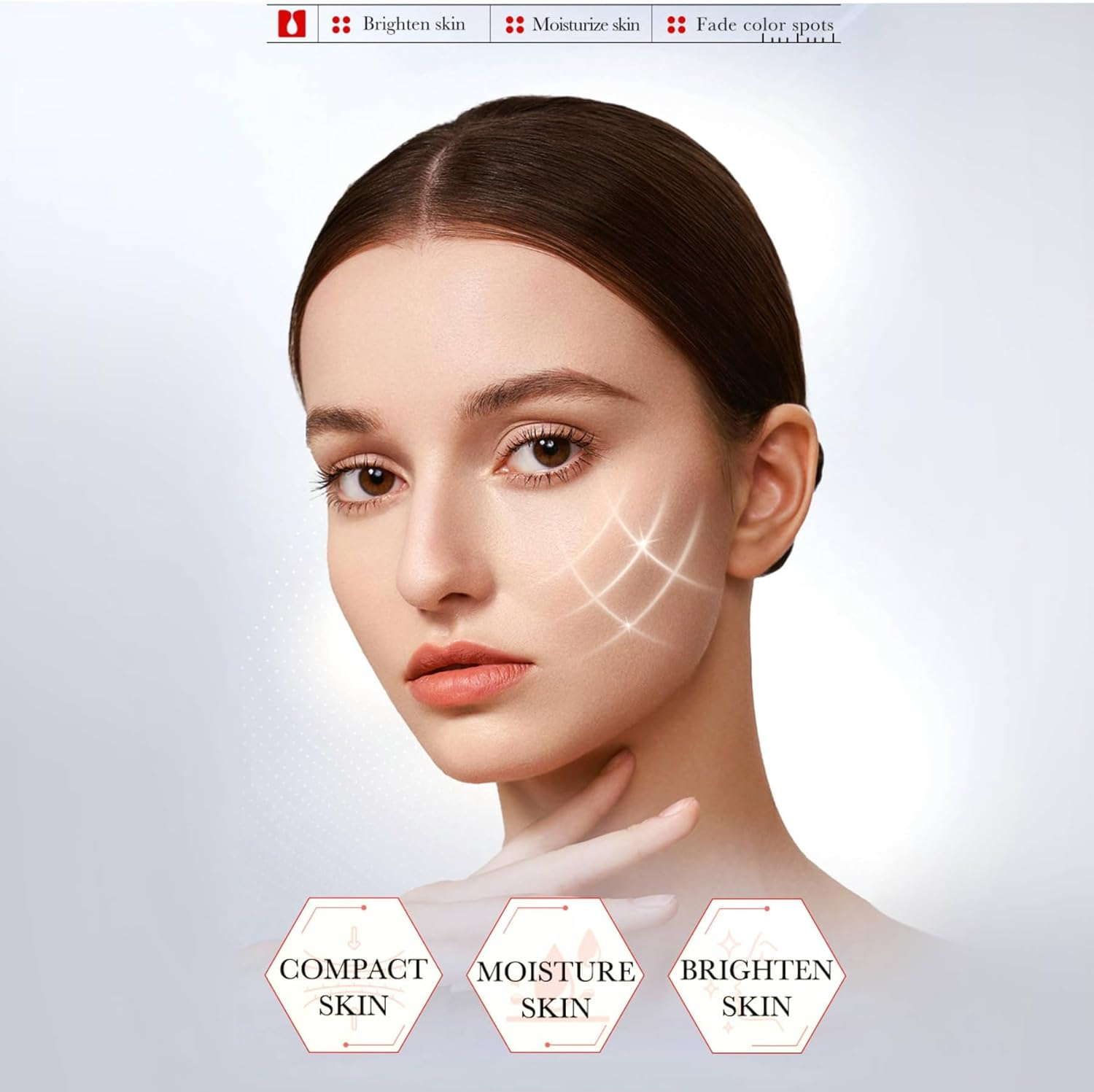 Kojic Acid Cream - 1.7 Fl Oz / 50 Ml - Skin Brightening Cream for Face, Body, Hands - with Glycolic Acid (Red) image number 3