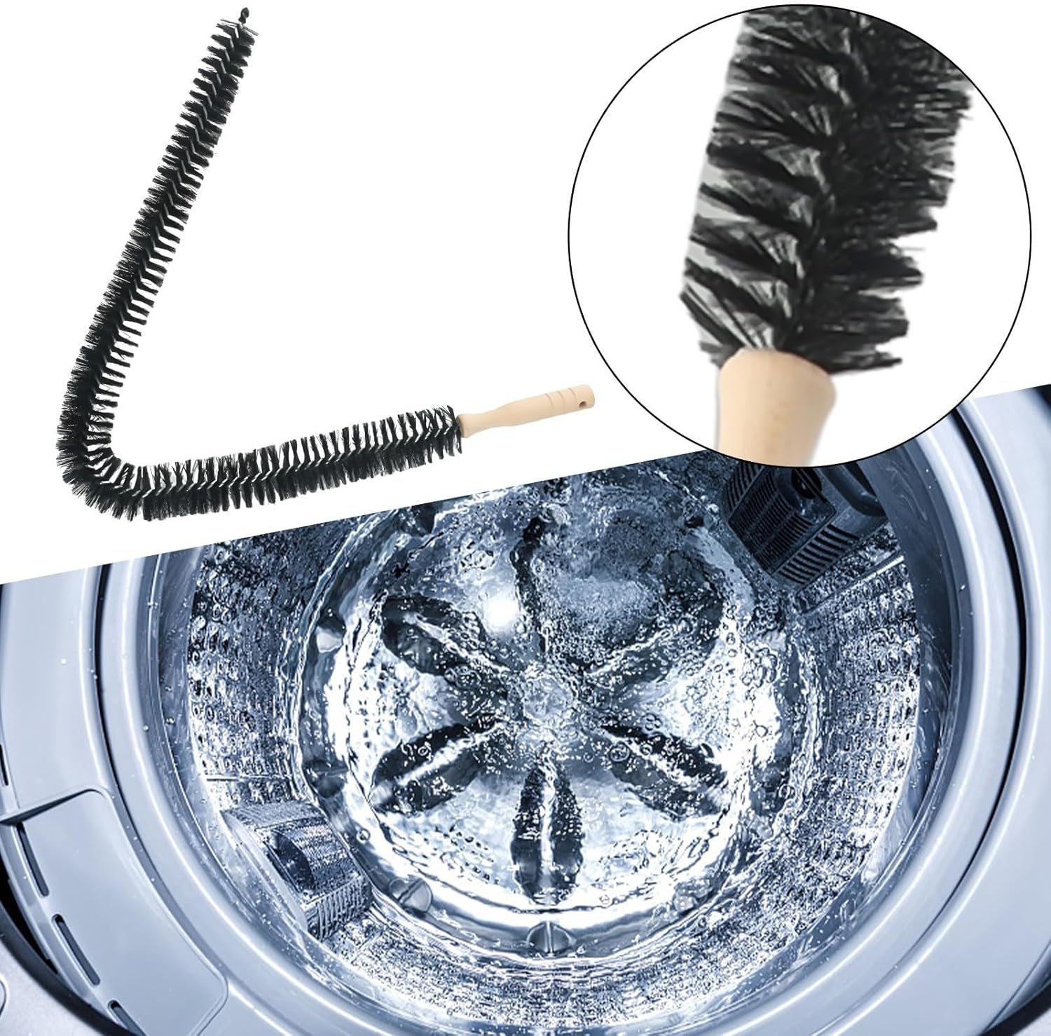 Radiator Cleaning Tool with Wooden Handle, Effortless Dust and Dirt Removal, Professional Cleaning Experience (75Cm) image number 4