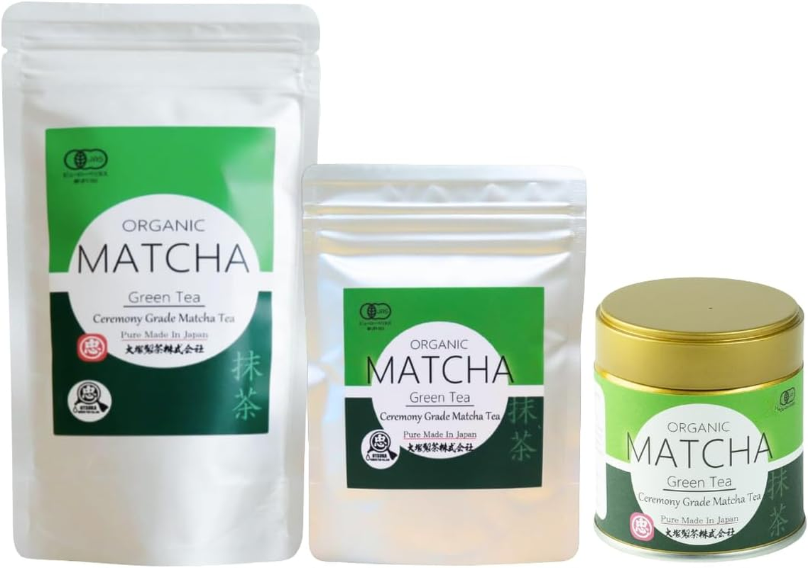 Otsuka Green Tea Co - Organic Ceremonial Matcha 50G - Authentic Japanese Origin from Shizuoka Japan, JAS and USDA Certified Organic, Ceremonial Grade Japanese Matcha Green Tea Powder (Organic Ceremonial Matcha 50G) (Medium 50G) image number 6
