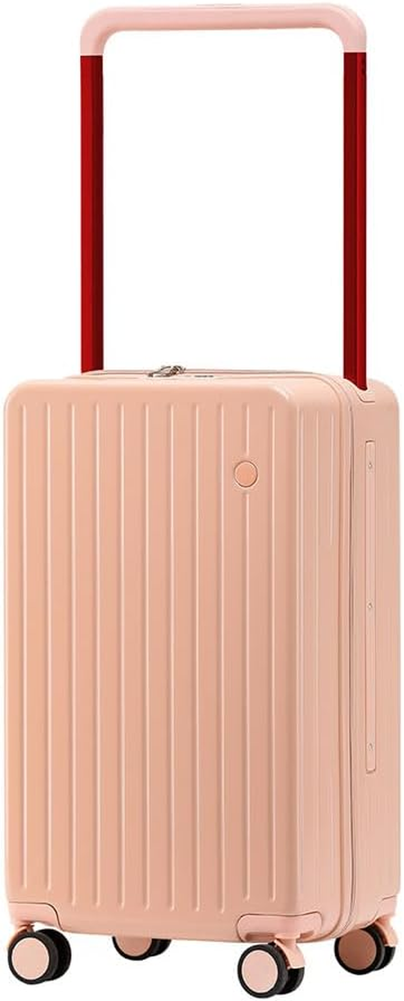 Slimbridge Carry-On Luggage, 20" Wide Handle Rolling Suitcase for Travel, ABS Hard Shell Travel Luggage with Built-In Lock, 360&deg; Spinner Wheels, Business Carry on Suitcase, Pink image number 4