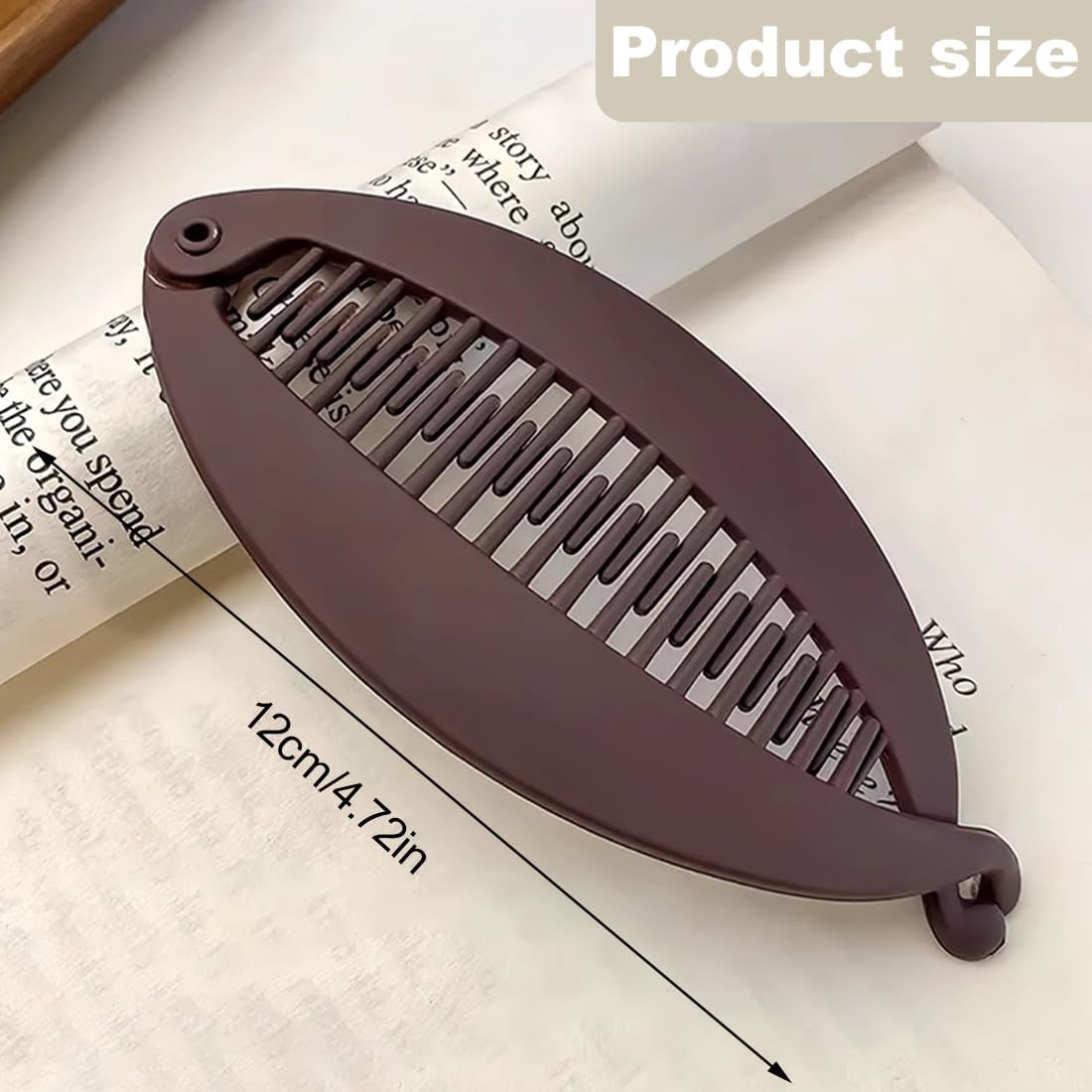 MIRKUZI Hair Clips 3 Pack Banana Clips Banana Clips Hair Banana Hair Clips Women Hair Clips Banana Girl Retro Banana Hair Clips Ponytail Banana Clips image number 4