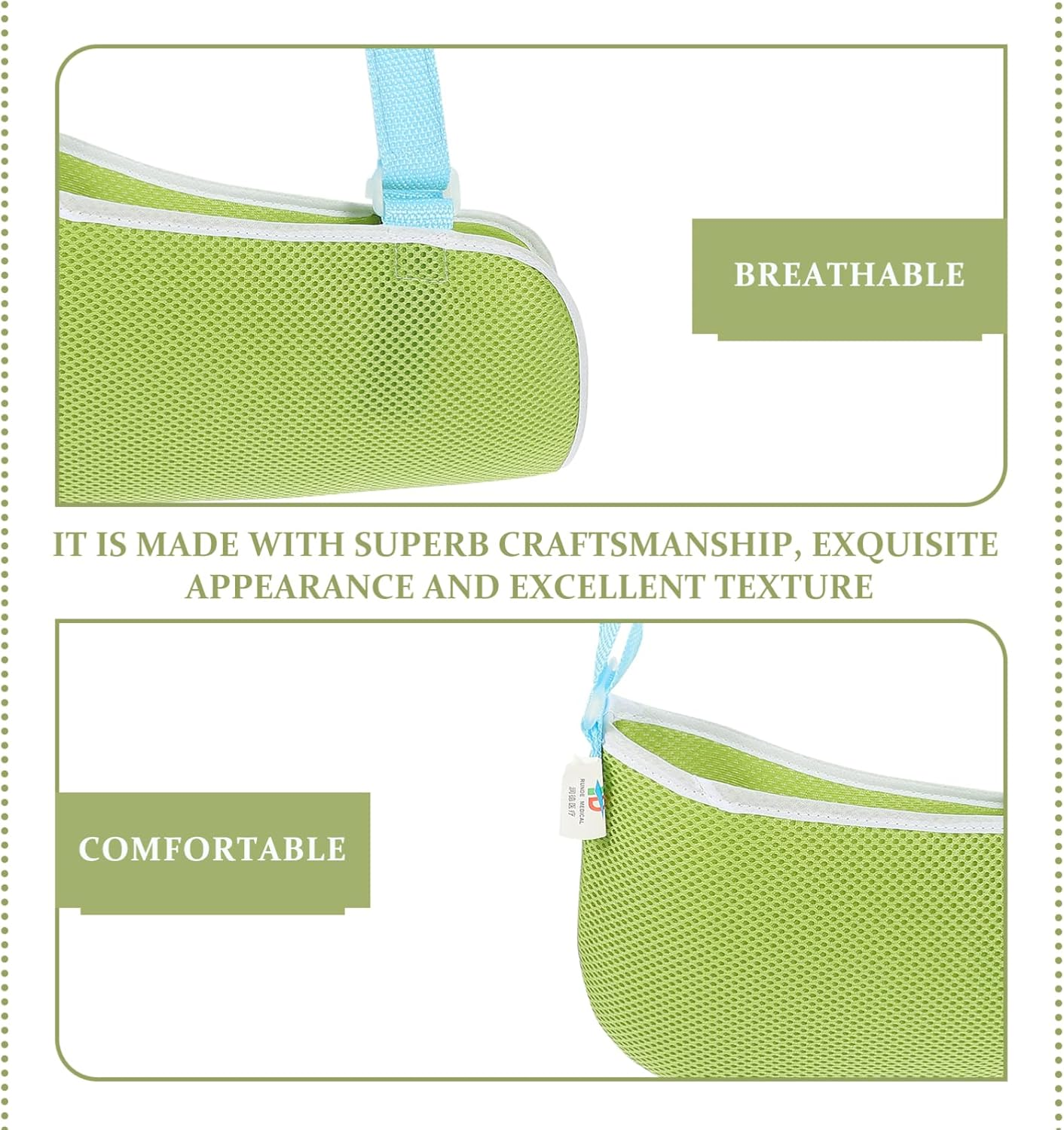 Healeved Breathable Arm Sling for Boys and Girls Forearm Support Brace for Fractured Arms Lightweight and Comfortable Design Suitable for Shoulder Injuries Random Shoulder Pad image number 6