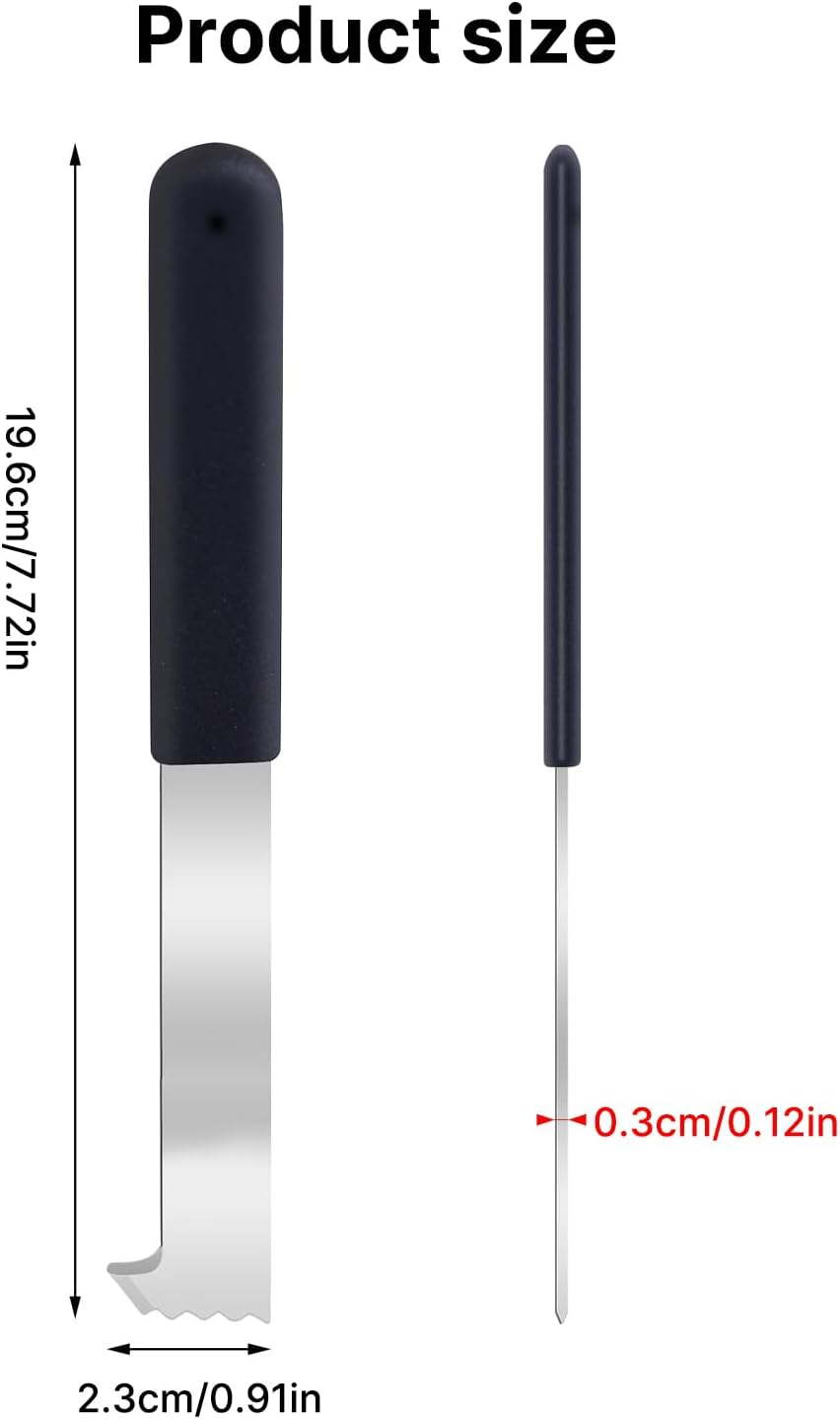 2Pcs Paver Puller, Paver Extractor Tool with Joint Scraper Micro Teeth & Gripper Slots, Paver Removal Tool for Garden Lawn Yard Patio Paver Brick Block Replacement image number 4