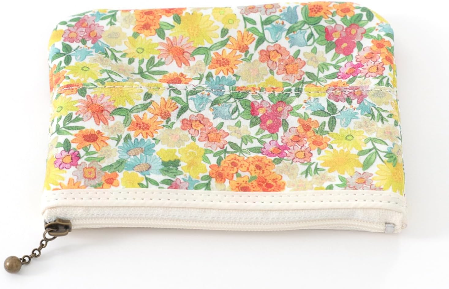 Ddintex Floret London Tissue Pouch 02 Sandra Spring Yellow 5.3 X 4.3 Inches (13.5 X 11 Cm) [With Liberty Print] image number 4