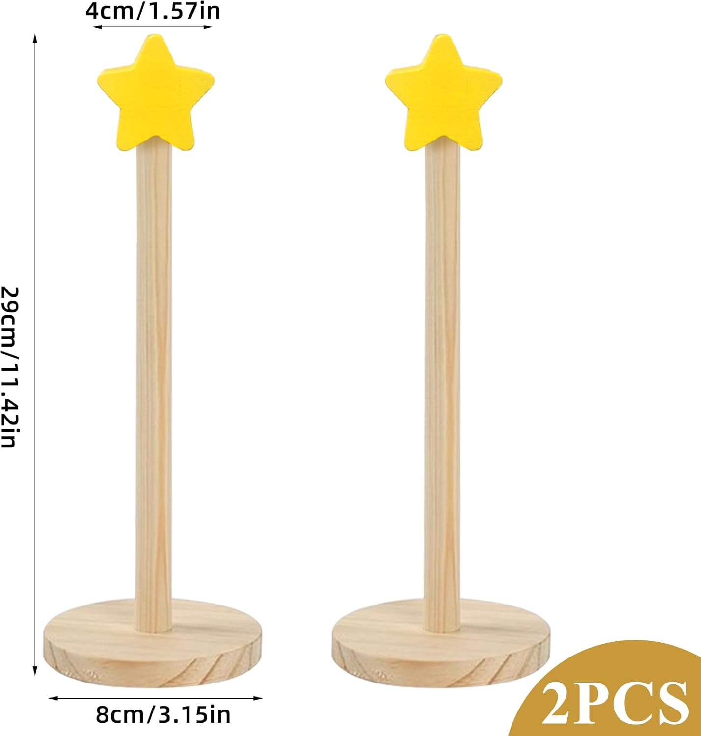 2 Pcs Scrunchie Holder Stand Hair Tie Organizer Hair Accessories Organizer Vertical 15-20 Scrunchies Holder Space-Saving Jewelry Scrunchy Holder for Girls Women, Bathroom Bedroom Decor (Yellow) image number 5