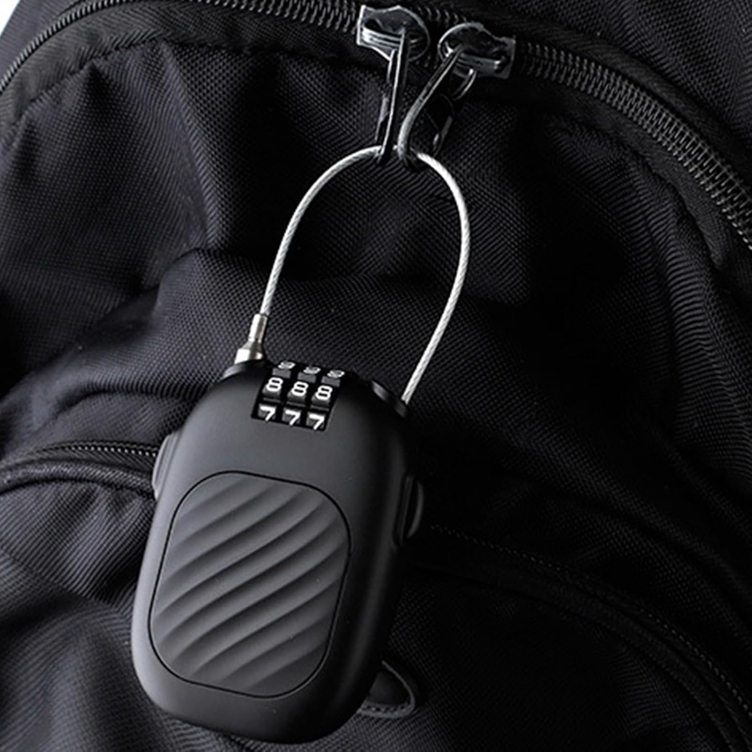 Retractable Cable Lock - Ski Lock Cable | 14 Inch Steel Cable Password Ski Locks | Adjustable Backpack Safety Locker for Travel Suitcase Bags Offering Increased Security with 3 Sets of Numeric Combi image number 6