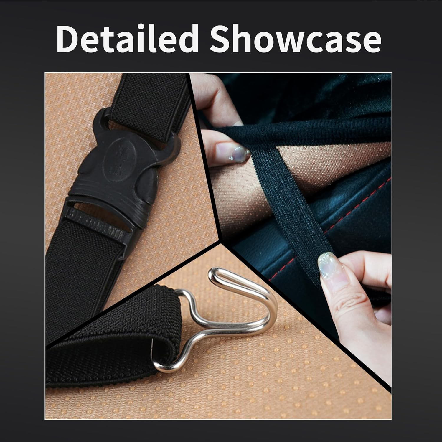 Fioqe Driver or Passenger Side Seat Cushion for Full Back-Black image number 3