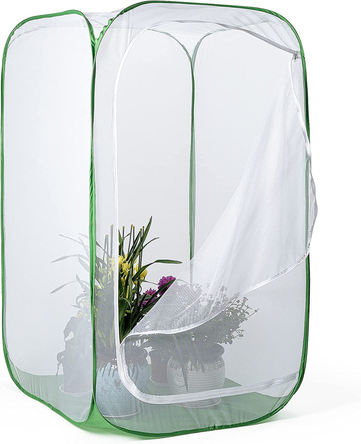 36" Outdoor Mesh Plant Enclosure, Plant Cover for Pests, Bird and Pest Protection Guard for Fruit, Vegetables, Flowers and Herbs Pop-Up Cage 24 X 24 X 36 Inches image number 6