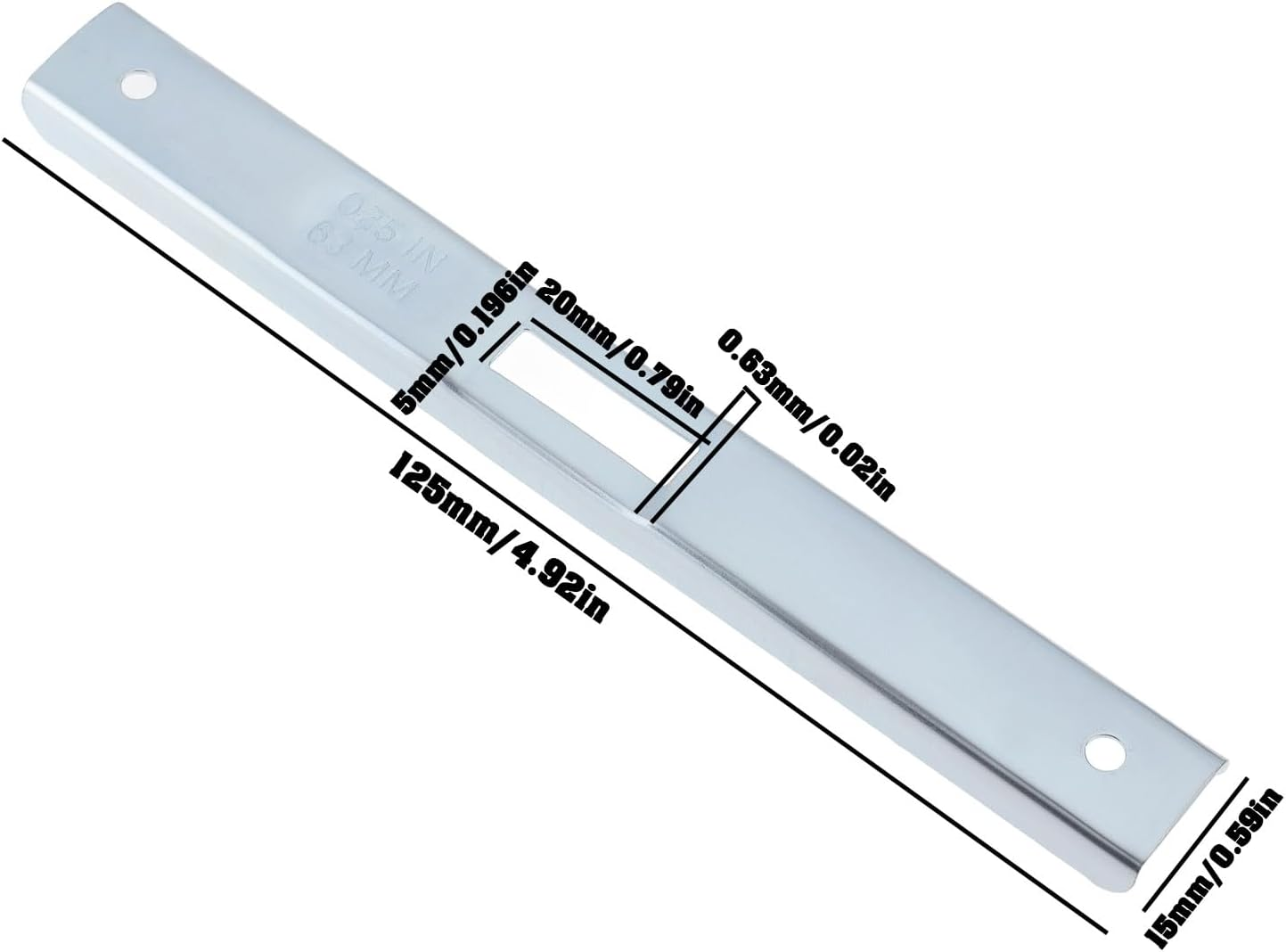 2Pcs Portable Chainsaw Depth Gauge File Guide Tools 0.63Mm Compatible with Oregon Raker Chain Saw image number 1