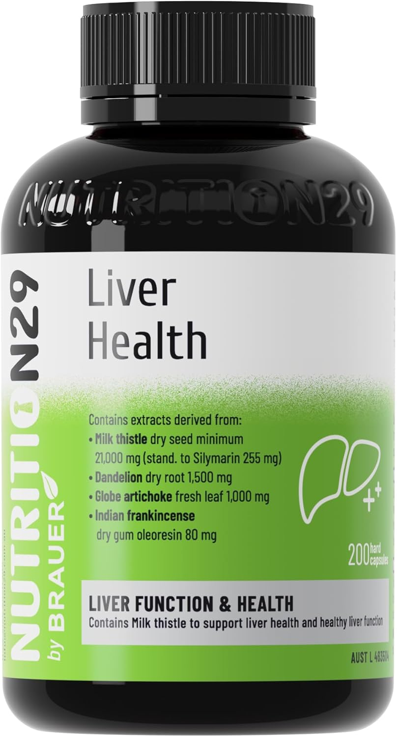 Nutrition29 Liver Health Capsules with Milk Thistle Turmeric & Globe Artichoke Extract 30/60/200 Count image number 3