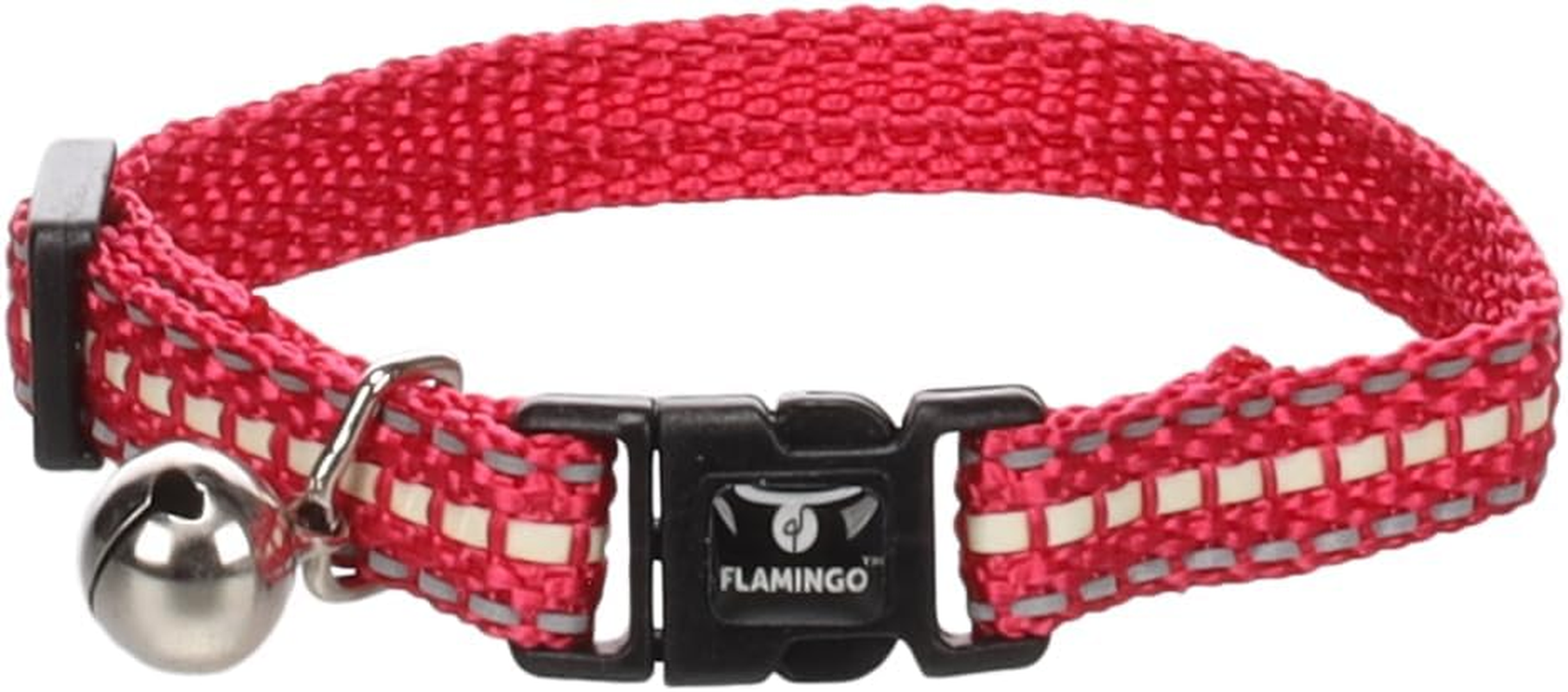 Flamingo Jinxy Cat Collar 15-22 Cm 10 Mm Coral Red image number 1