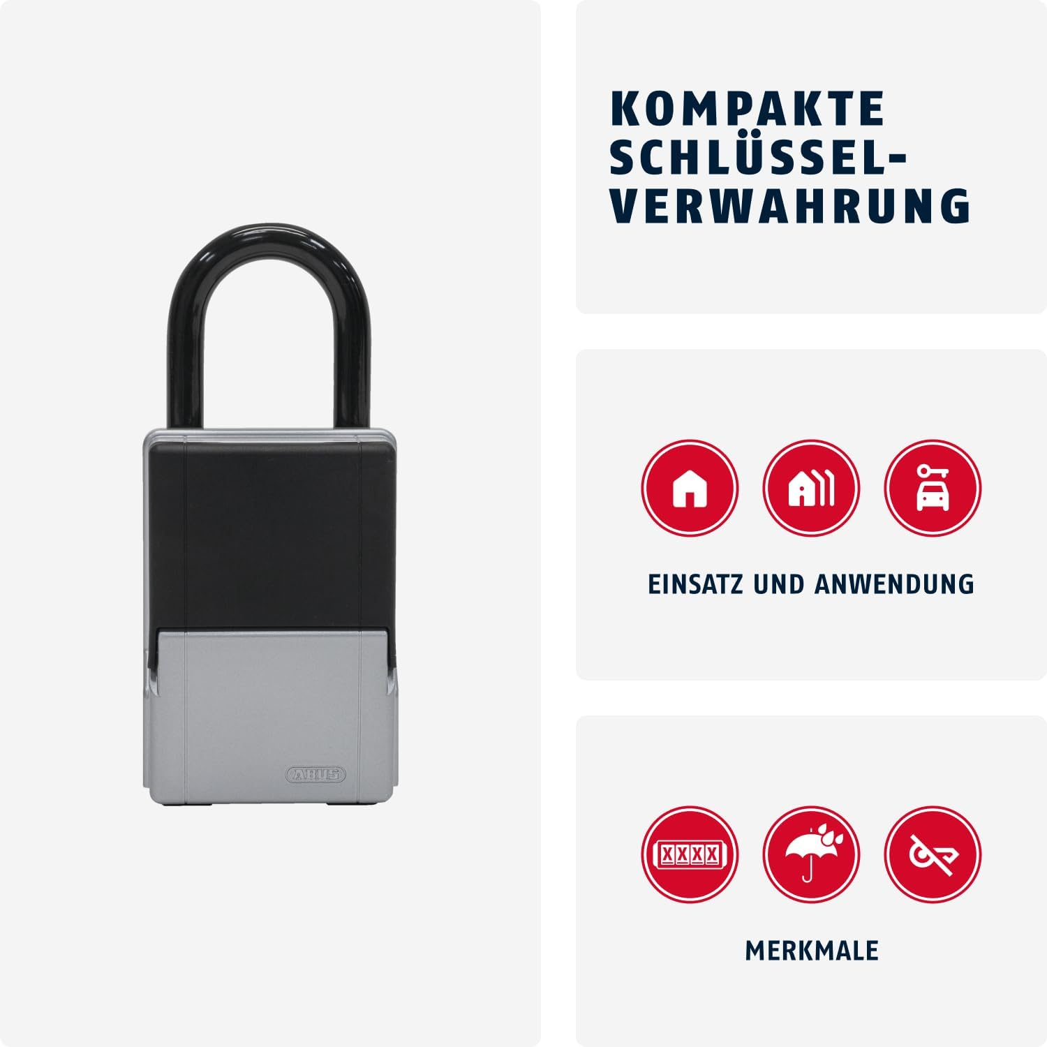 ABUS Keygarage 737 4 Digit Shackle Lock image number 2
