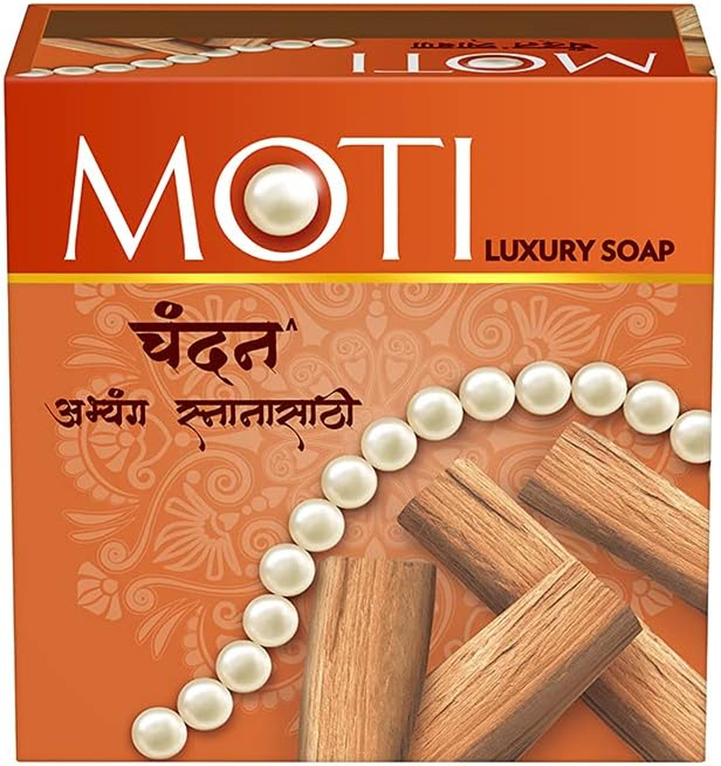 Moti Luxury Bath Soap, Sandal, 150 G (Pack of 5) image number 3