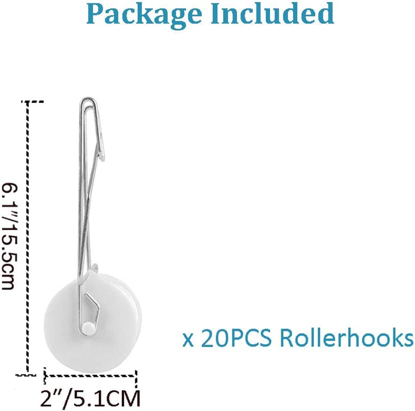 20 Pack Tomato Trellis Roller Hooks with 15M Twine for Tomato,Plant, Greenhouse,Flower Vine Twine Crop Trellis Kit Plant Roller Hook image number 4